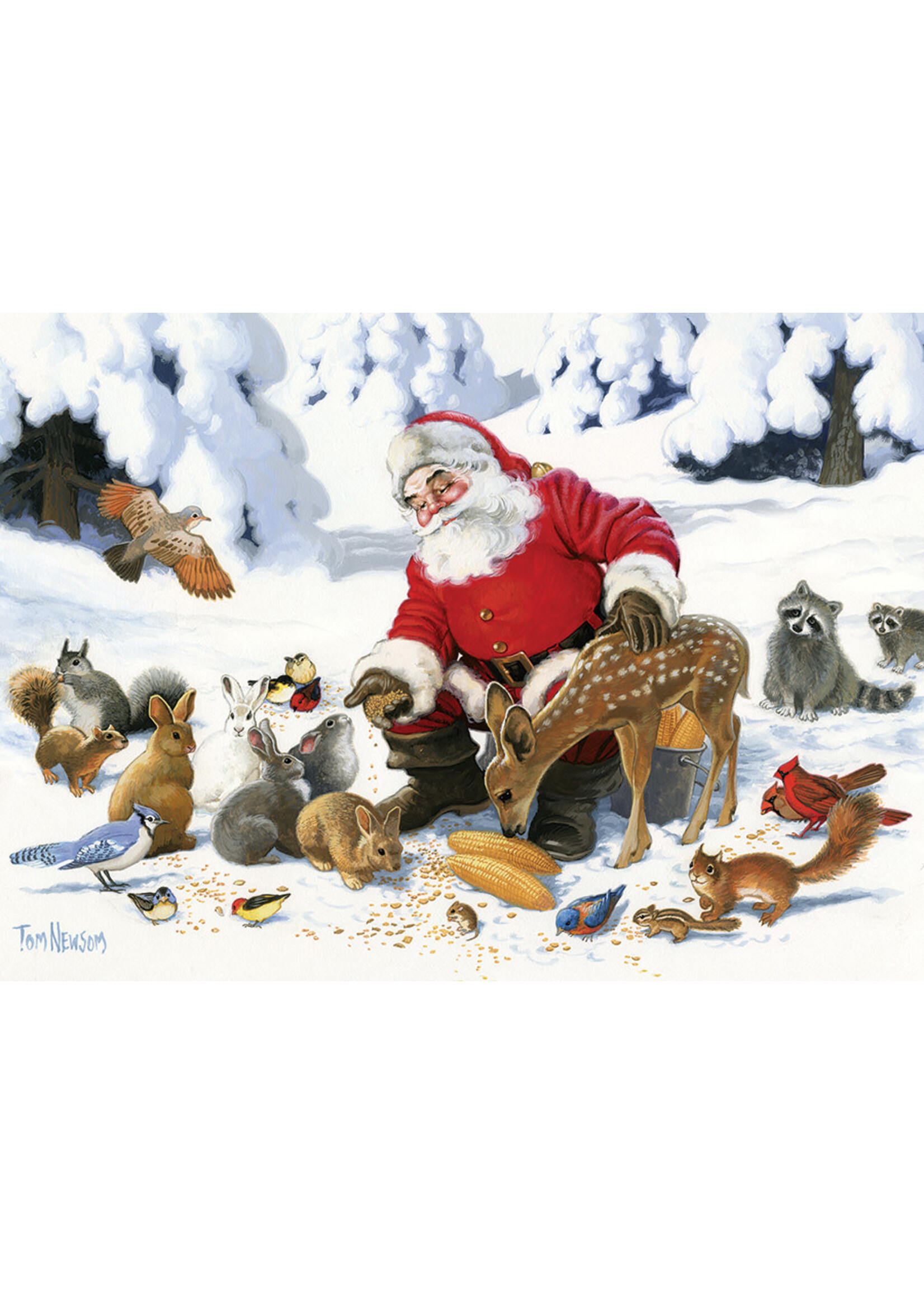 Cobble Hill Santa Claus and Friends Family Puzzle 350 Pieces