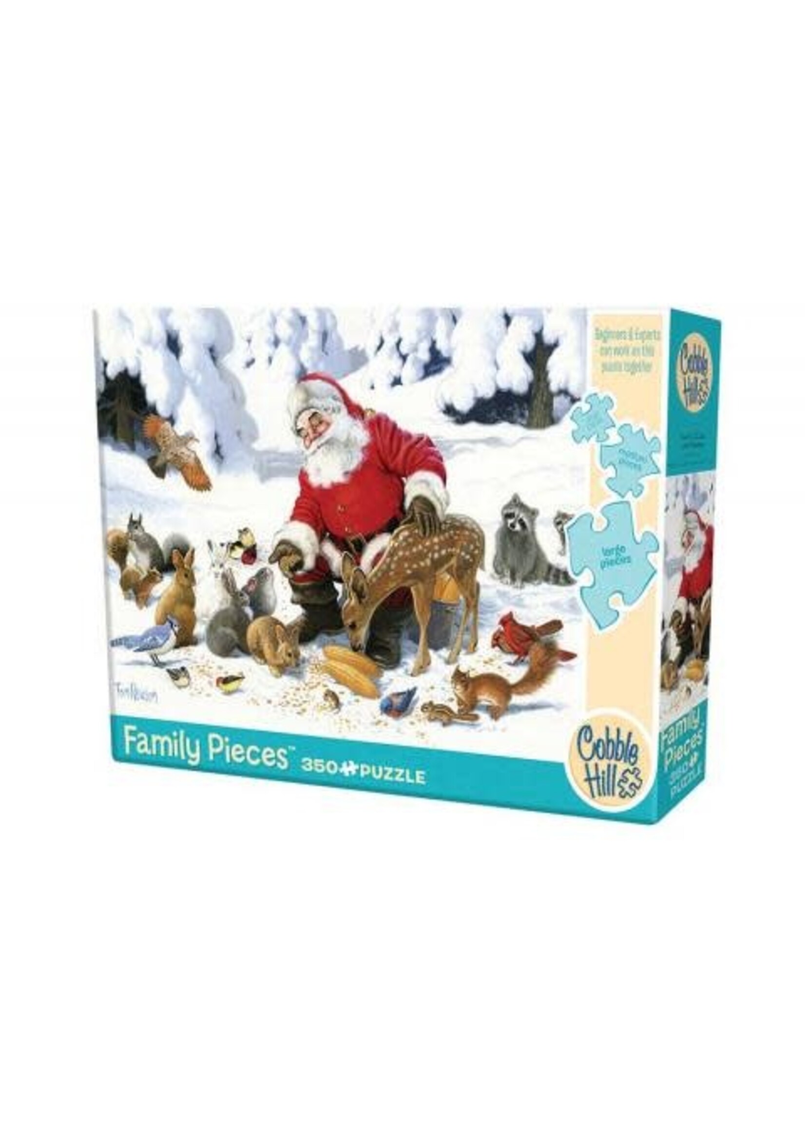 Cobble Hill Santa Claus and Friends Family Puzzle 350 Pieces