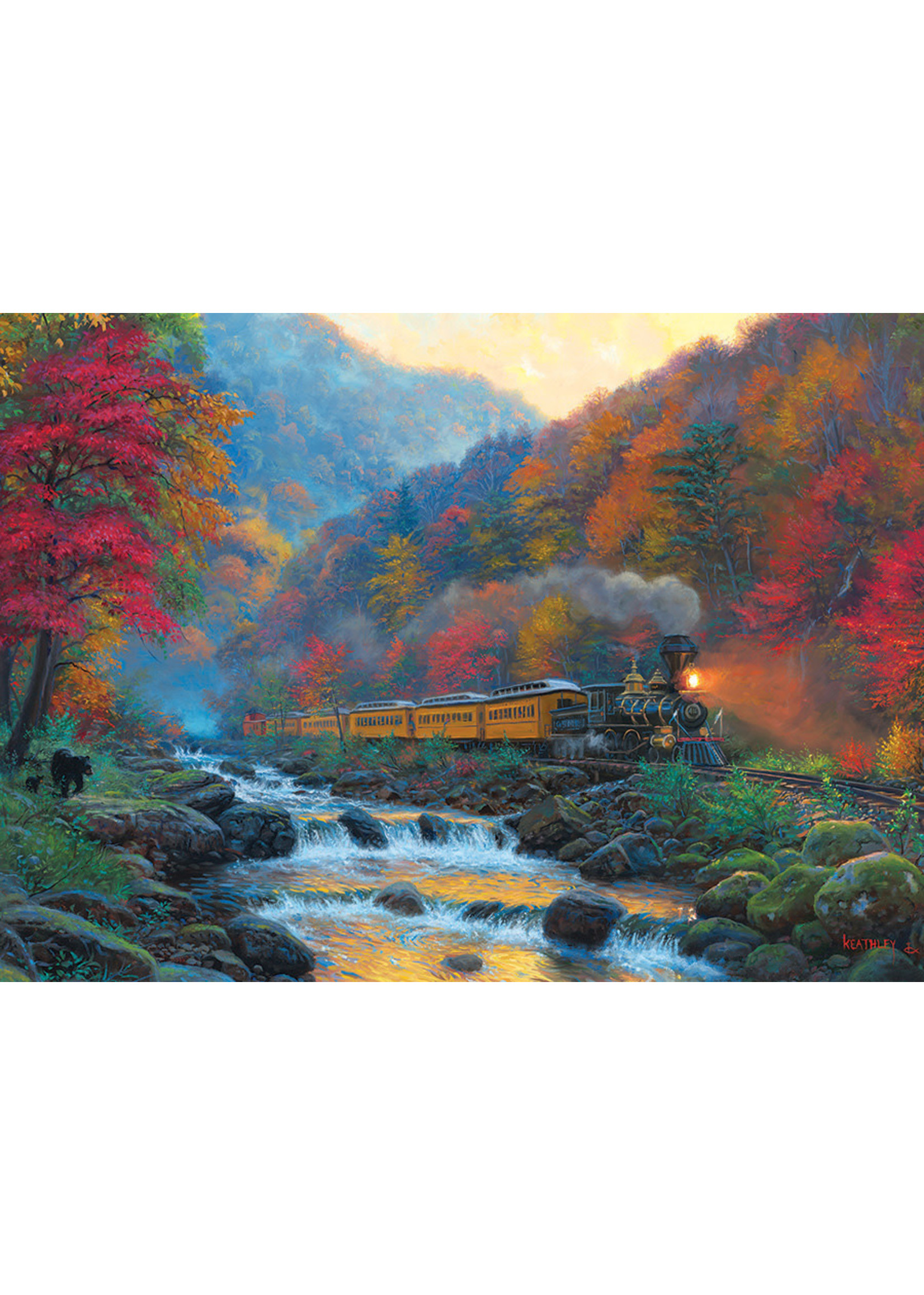 Cobble Hill Smoky Train Puzzle 1000 Pieces