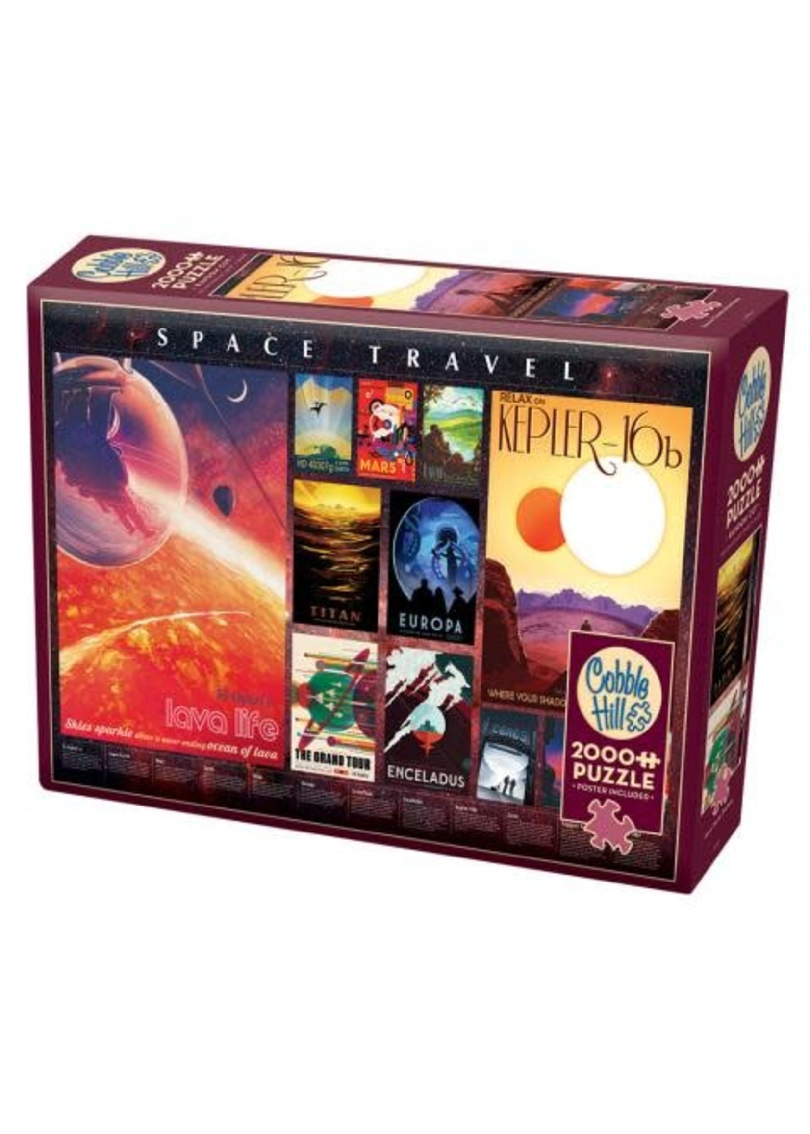 Cobble Hill Space Travel Posters Puzzle 2000 Pieces