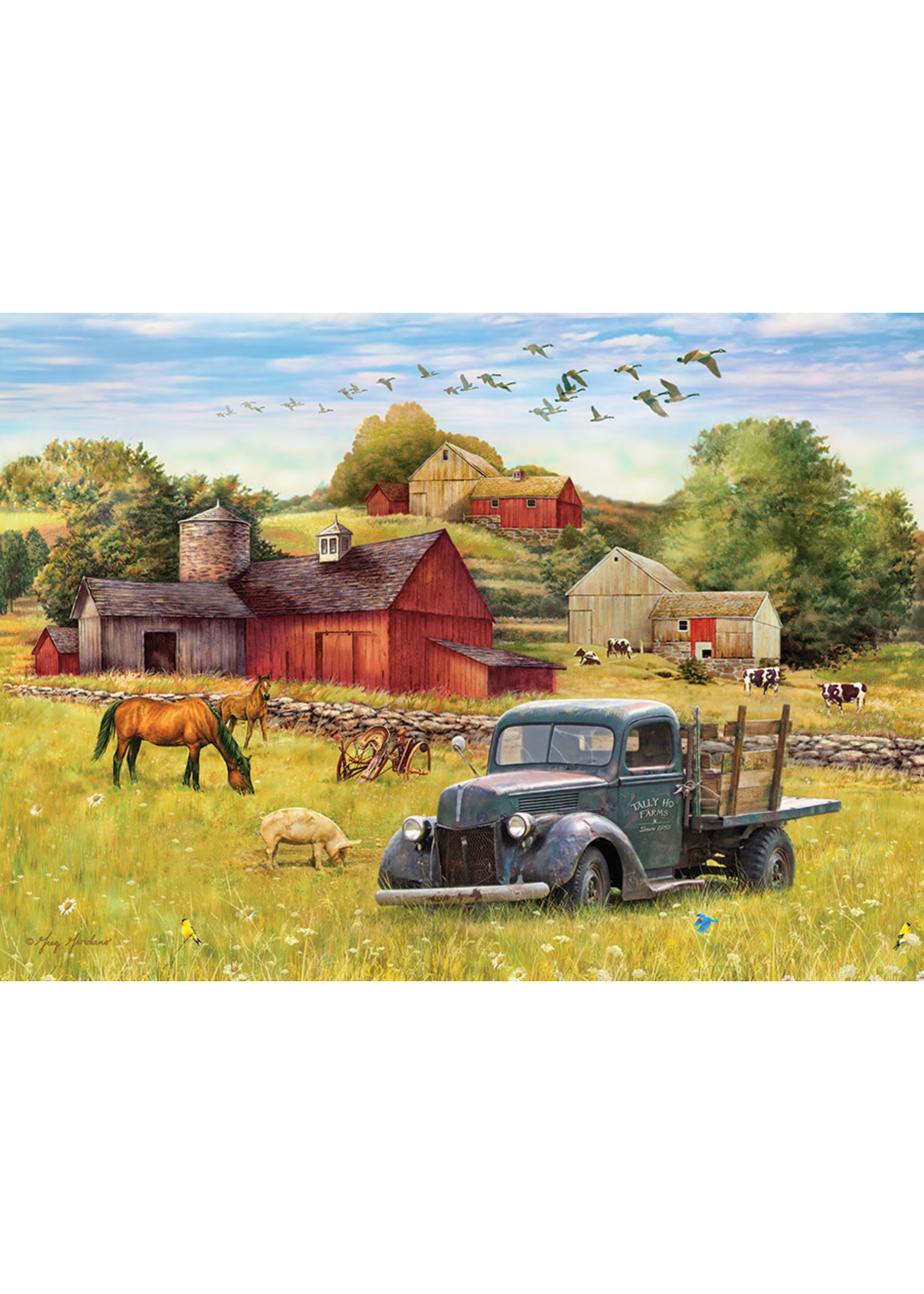 Cobble Hill Summer Afternoon on the Farm Puzzle 1000 Pieces