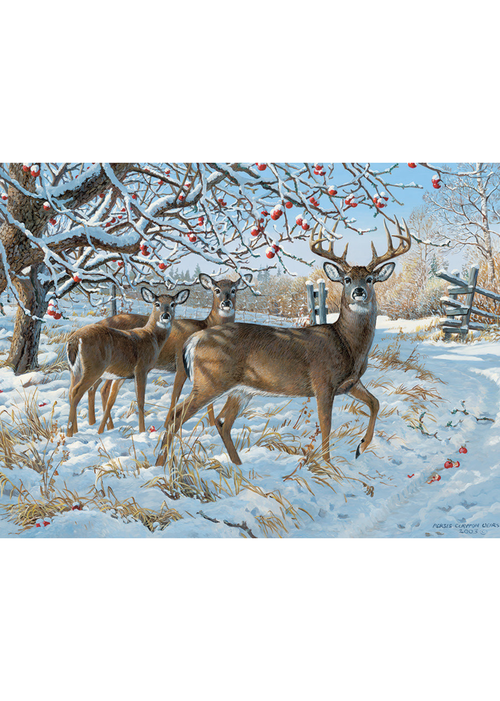 Cobble Hill Winter Deer Puzzle 500 Pieces