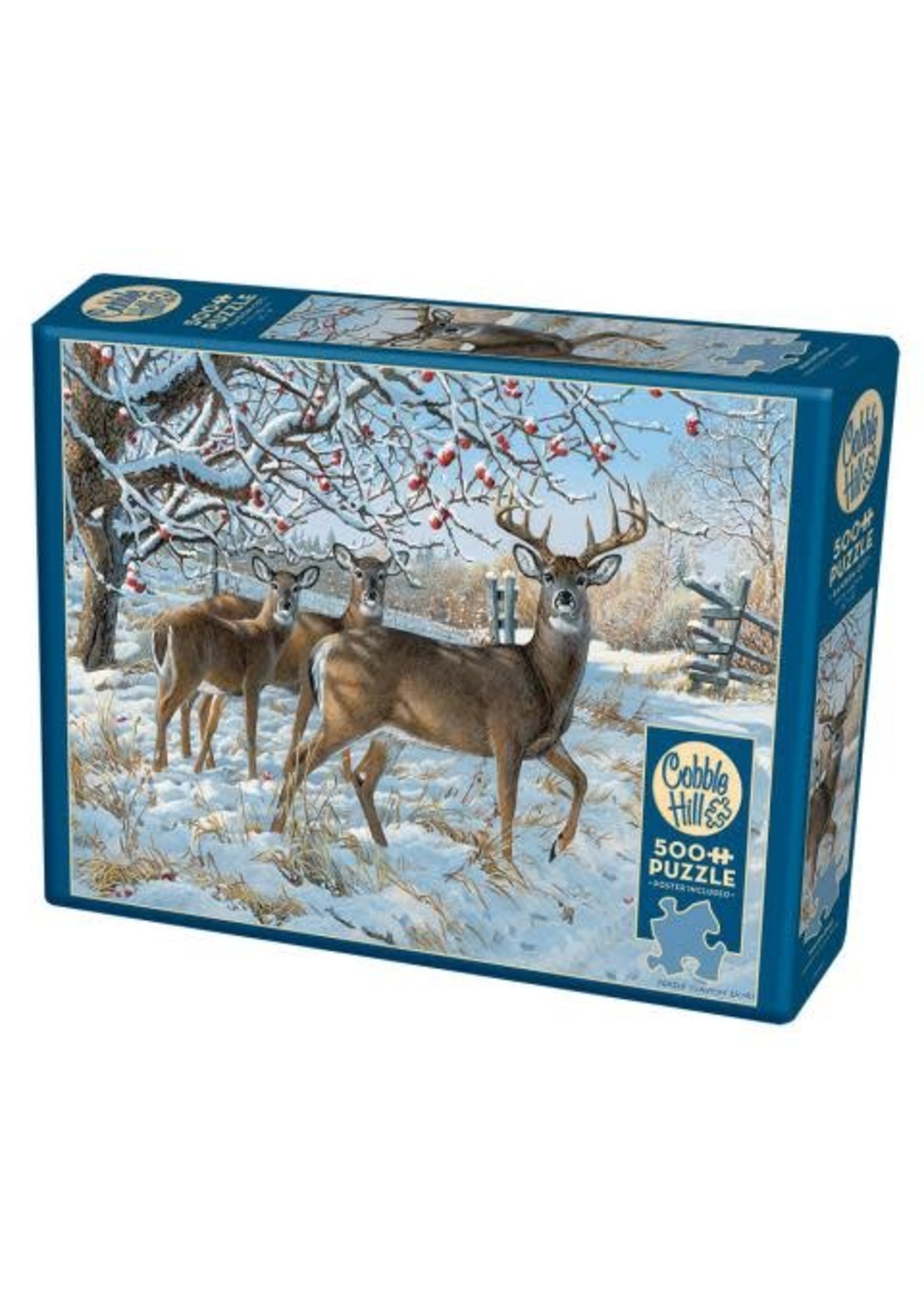 Cobble Hill Winter Deer Puzzle 500 Pieces