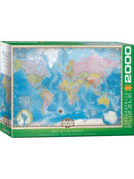 EuroGraphics Map of the World  Puzzle 2000pc