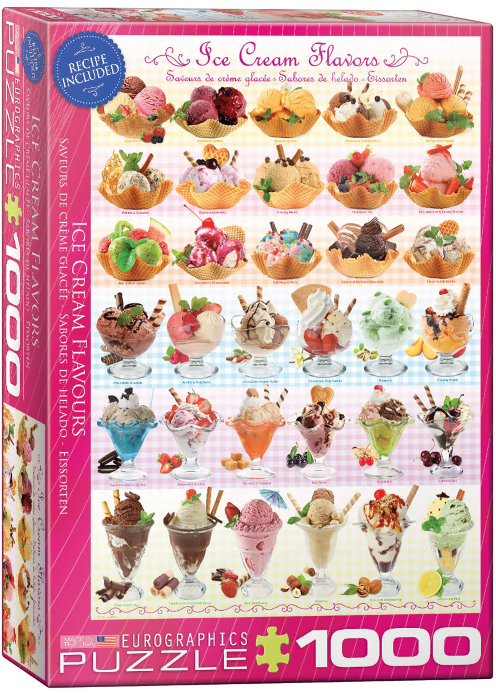 Ice Cream Flavours  Puzzle 1000pc