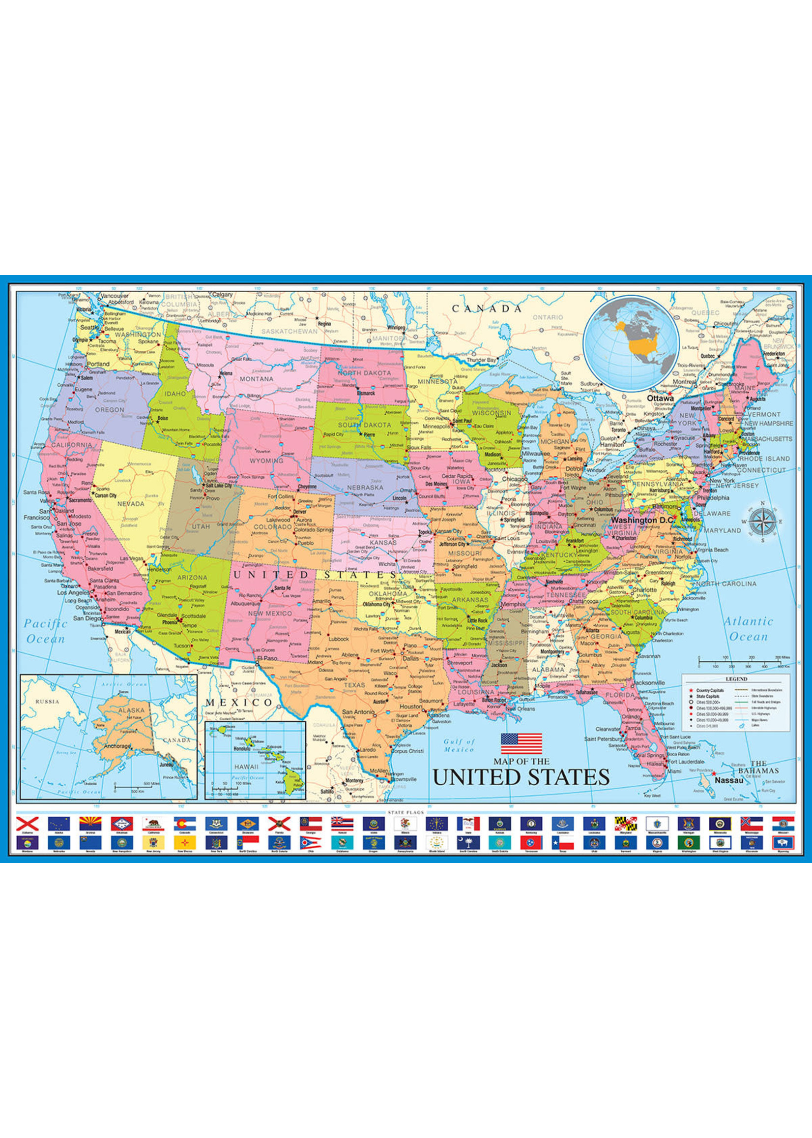 Map of the USA  Puzzle 1000pc