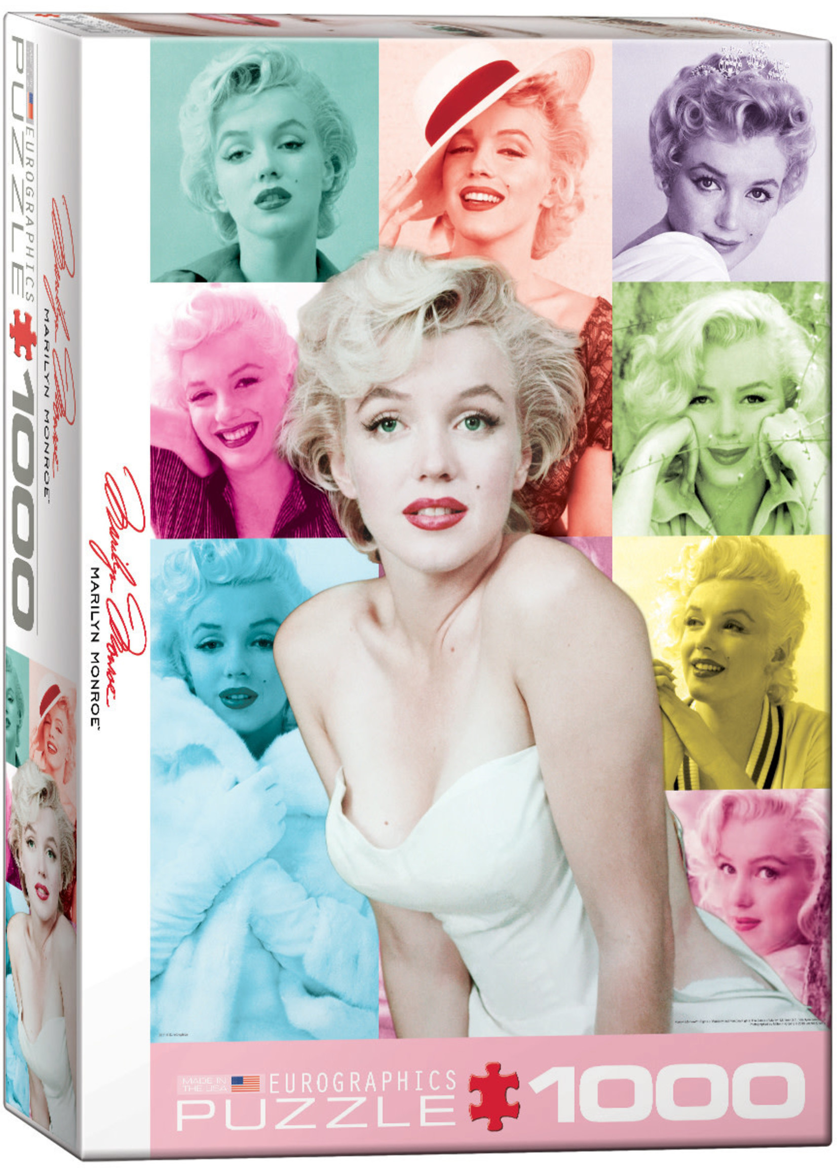 Marilyn Monroe -Color Portraits  Puzzle 1000pc