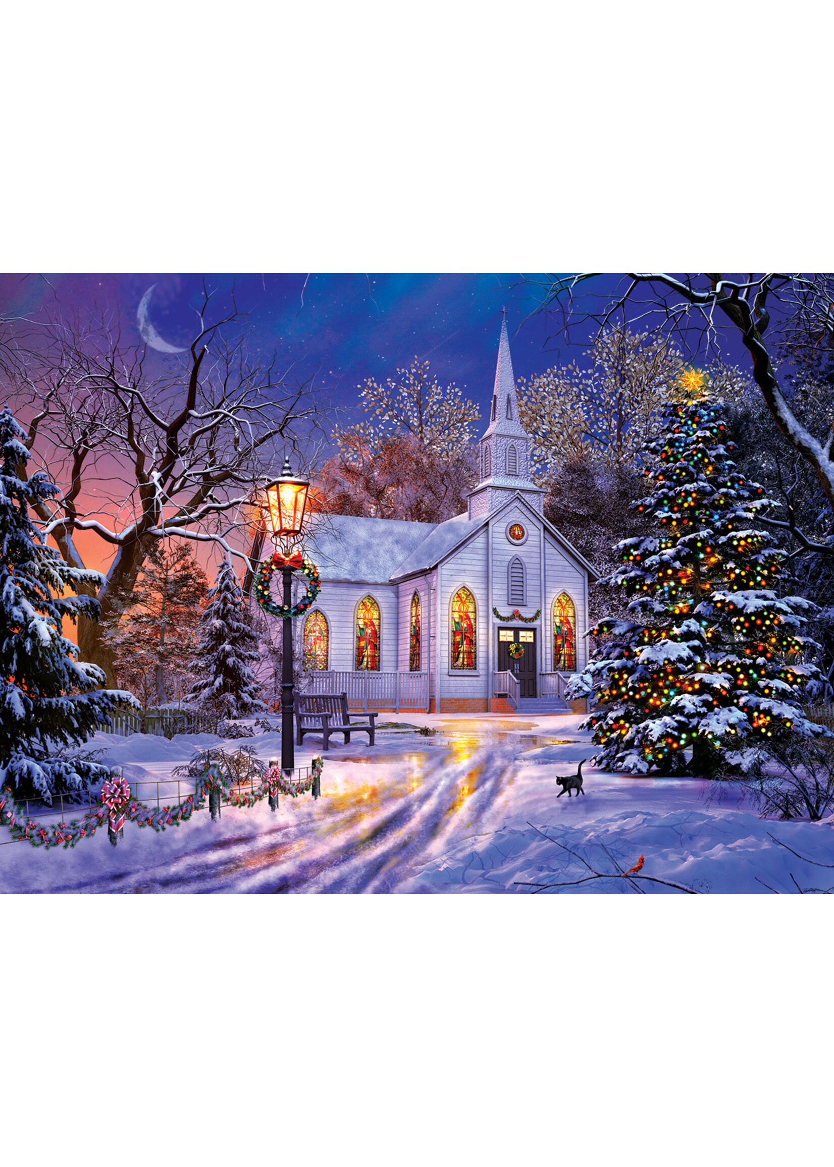 The Old Christmas Church 1000pc