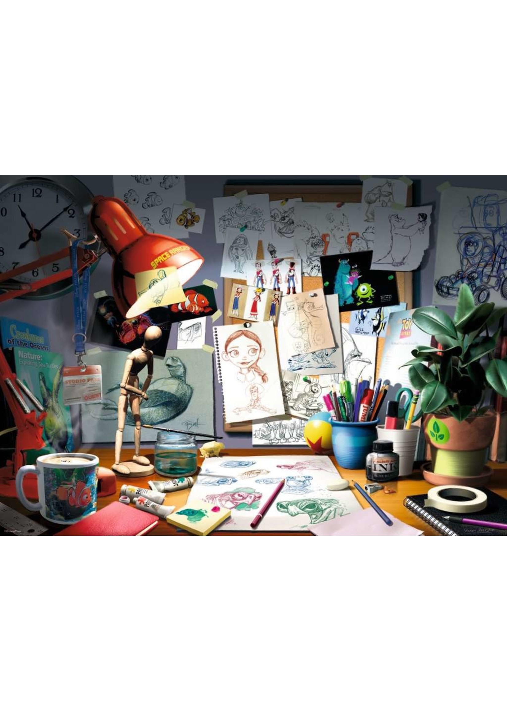 Ravensburger Disney-The Artist's Desk 1000