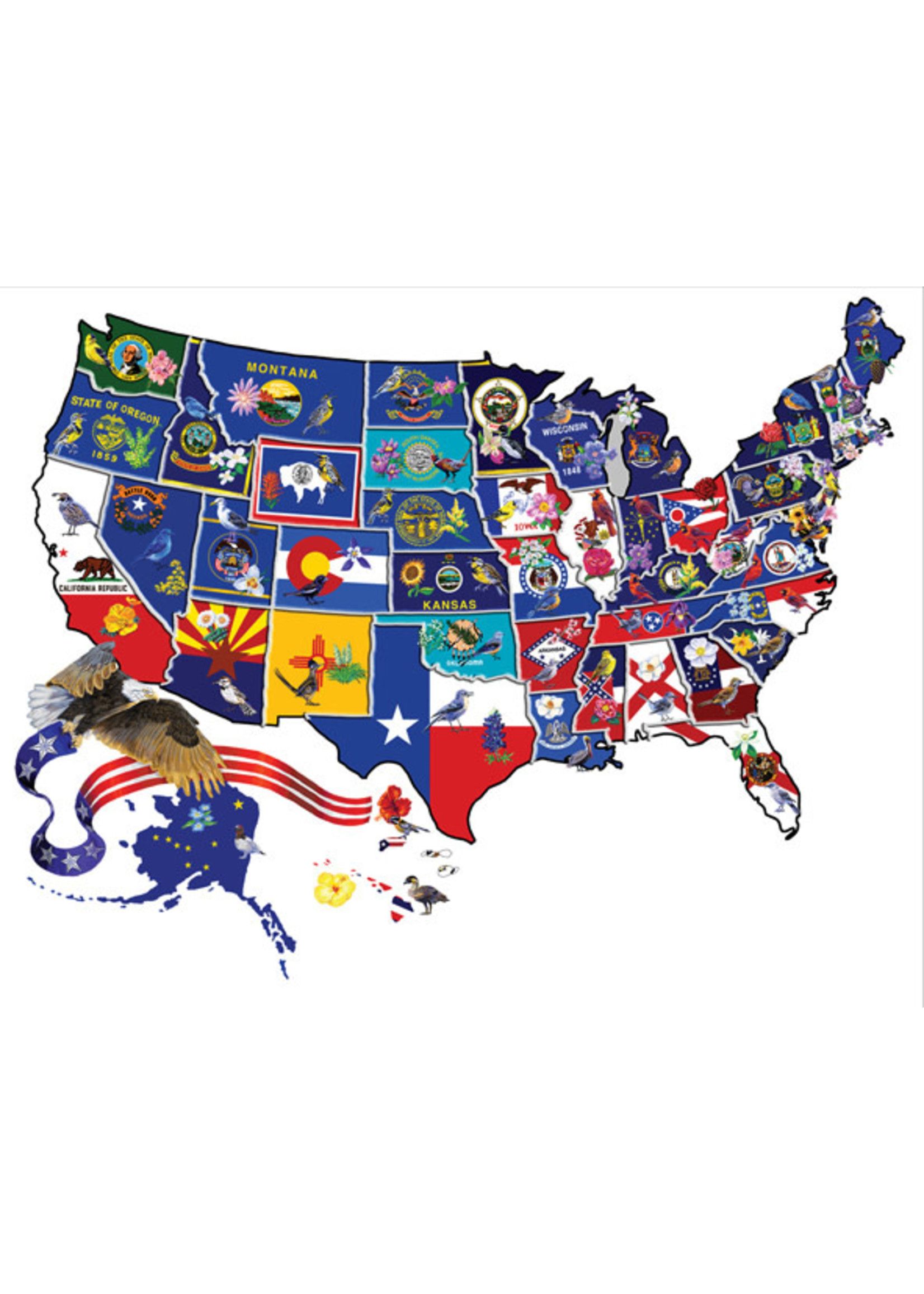 America the Beautiful Shaped Puzzle 600pcs