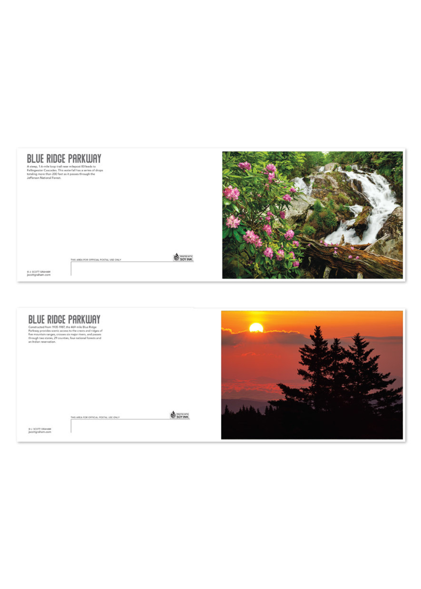 J.Scott Graham Blue Ridge Parkway - Book of 17 Postcards