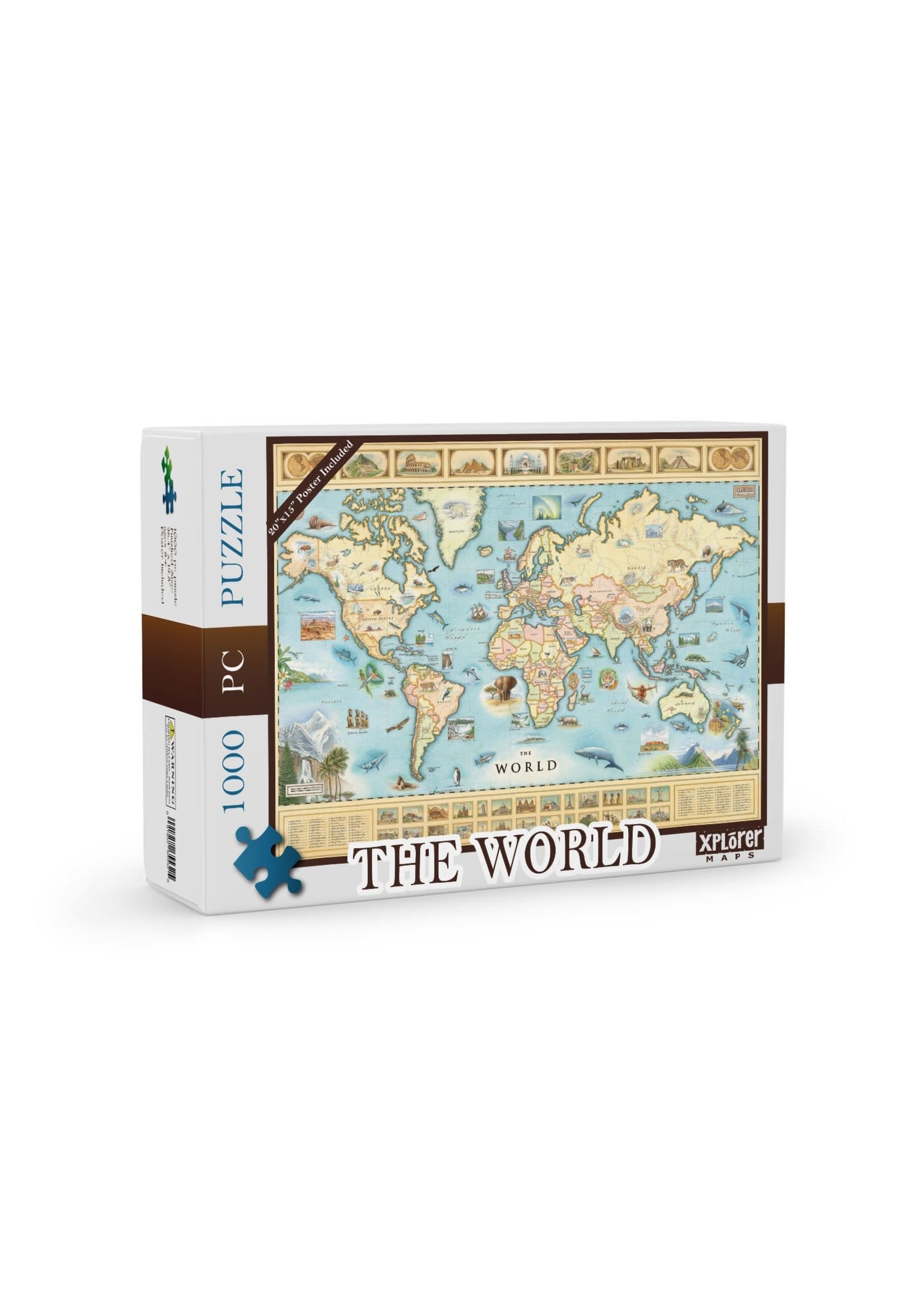 The World Xplorer Maps 1000 piece Puzzle