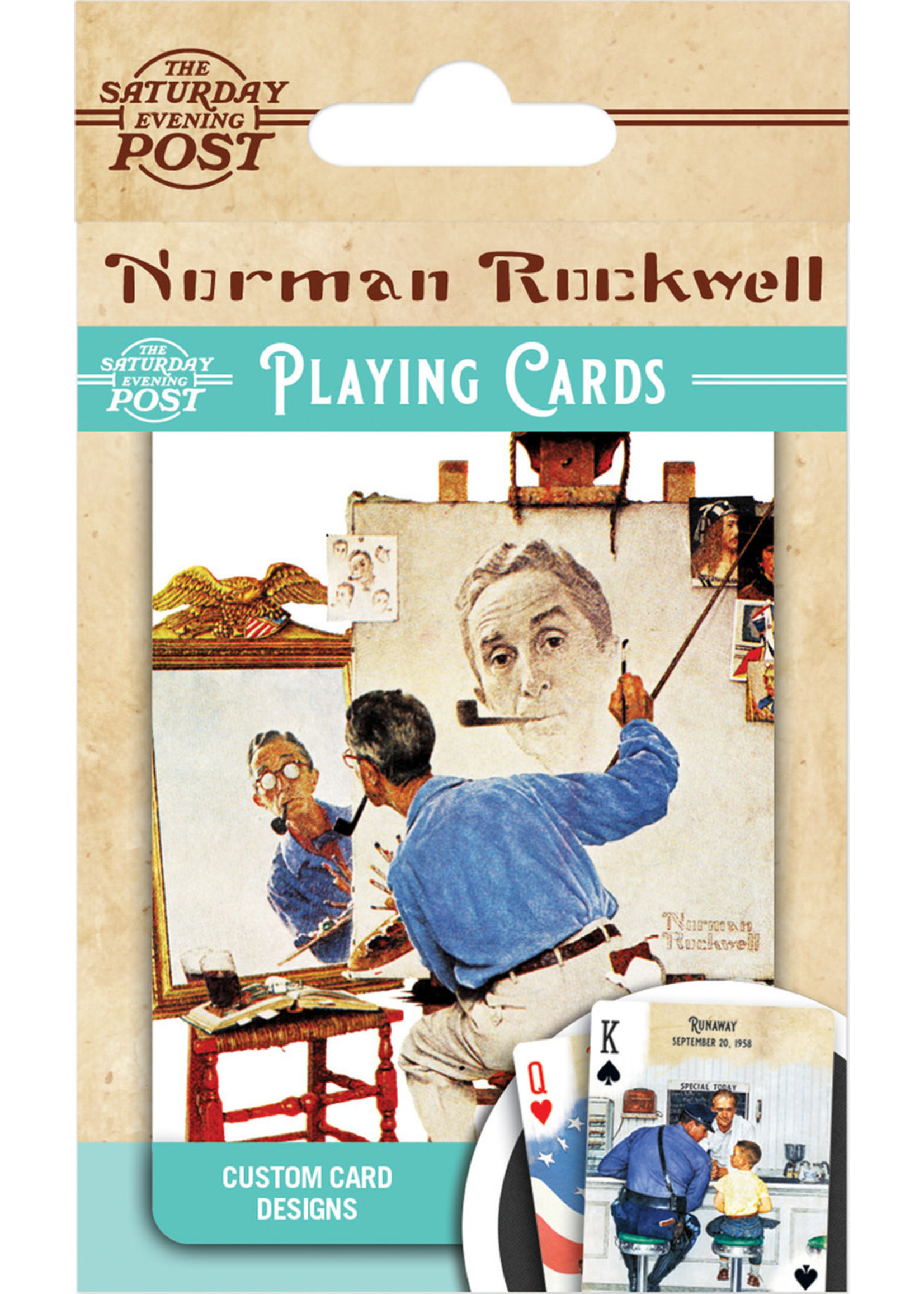 Norman Rockwell Playing Card