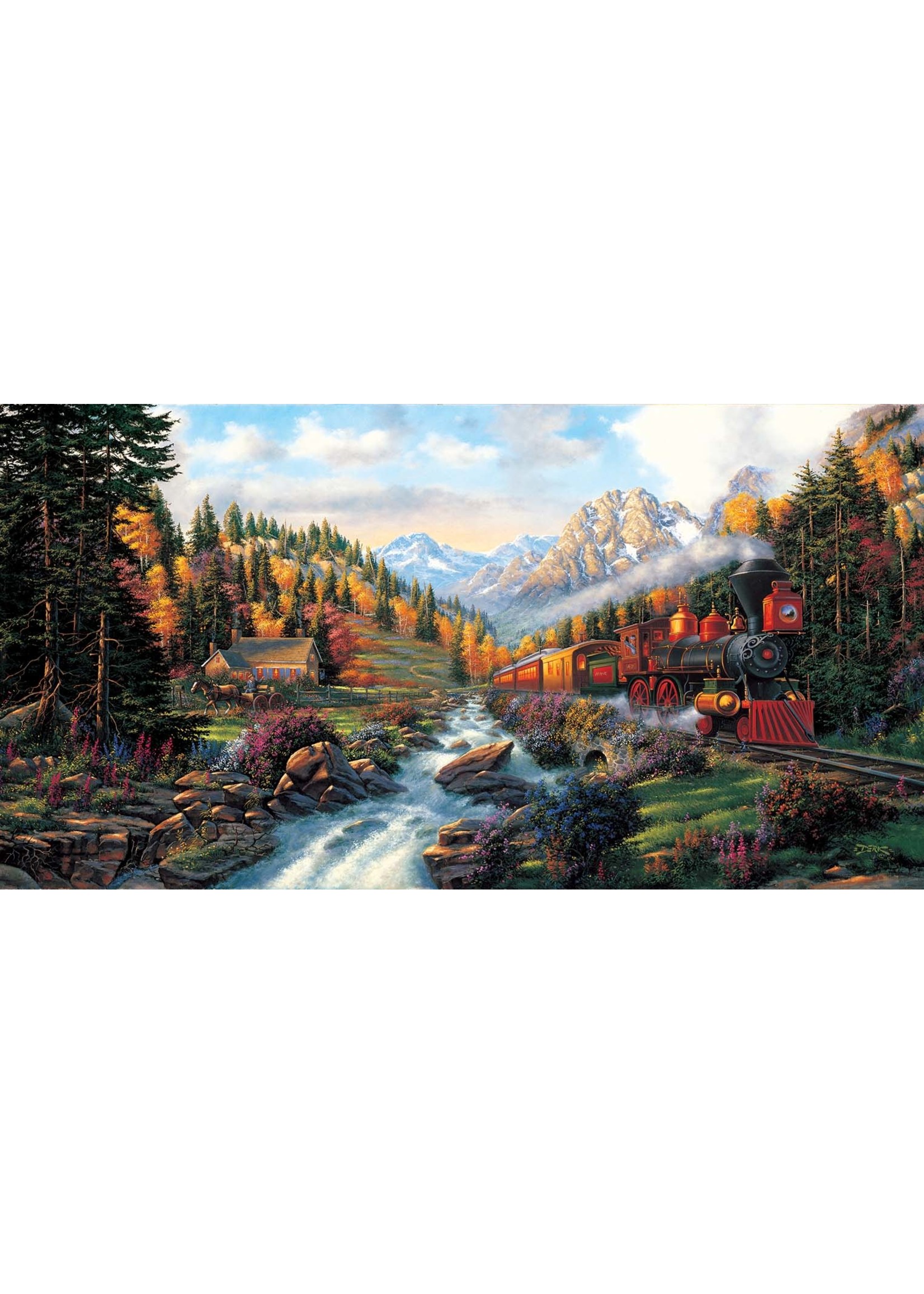 Sunsout Autumn Run Puzzle 500 Pieces