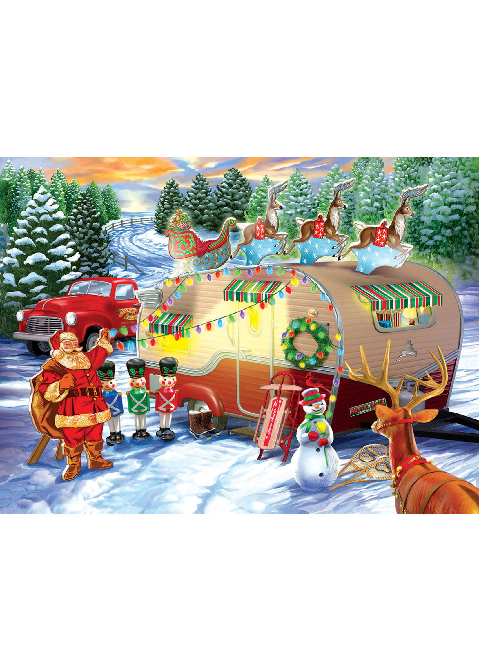 Sunsout Christmas Campers Puzzle 1000 Pieces Sunsout