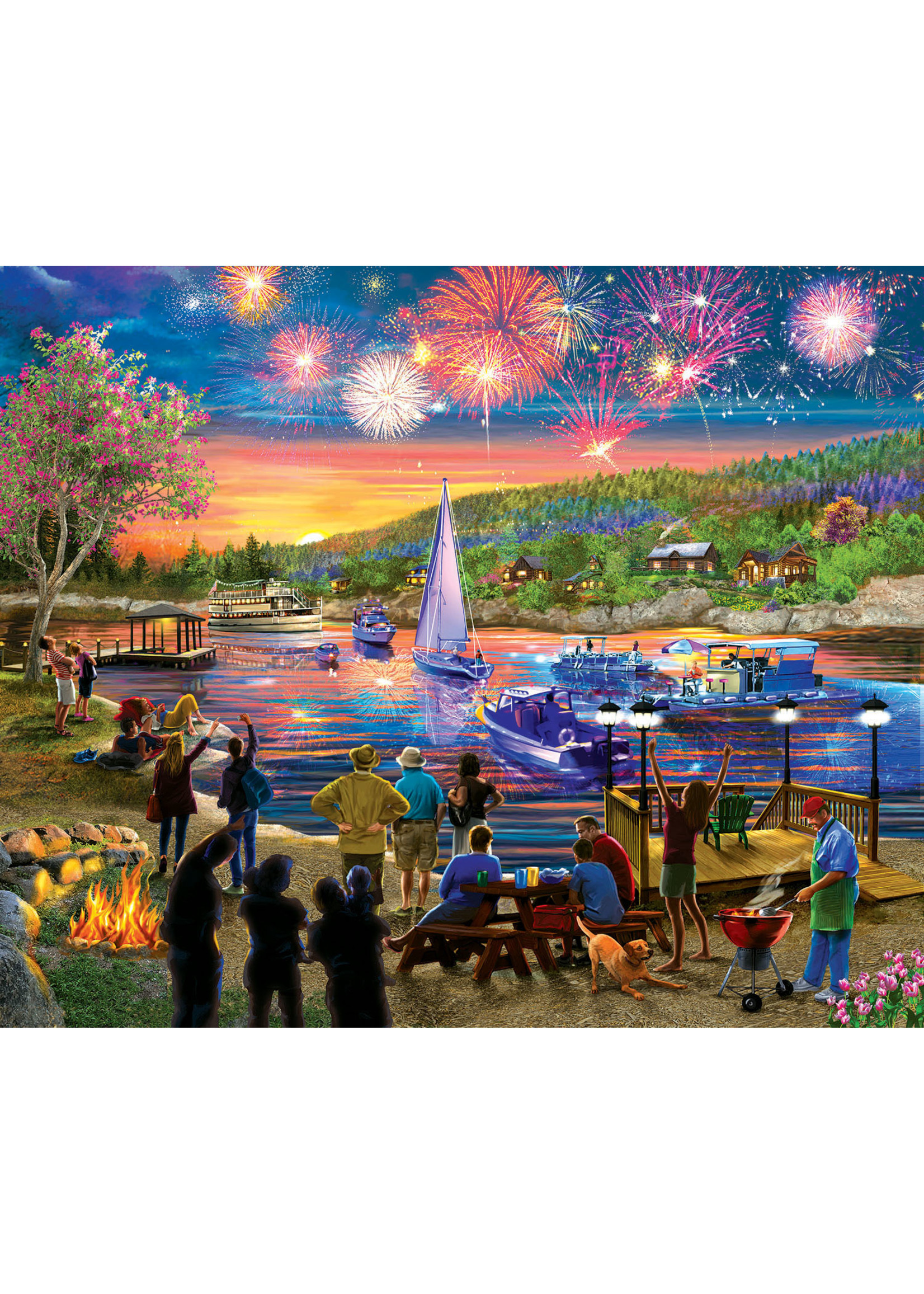 Sunsout Summer Fireworks Puzzle 1000 Pieces