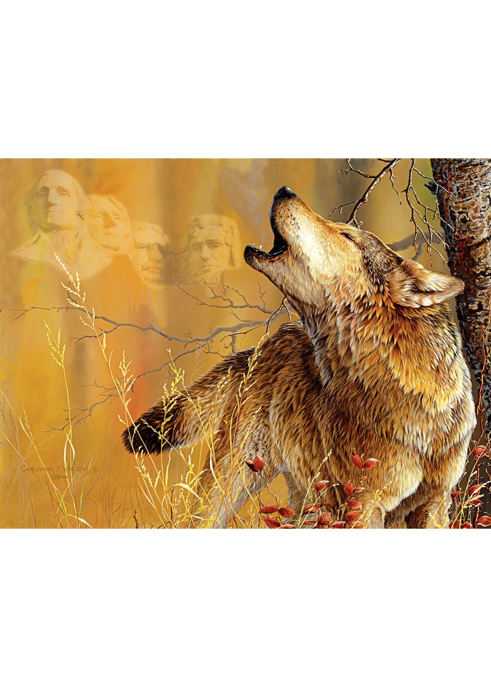 Sunsout Rushmore Wolf Puzzle 500 Pieces