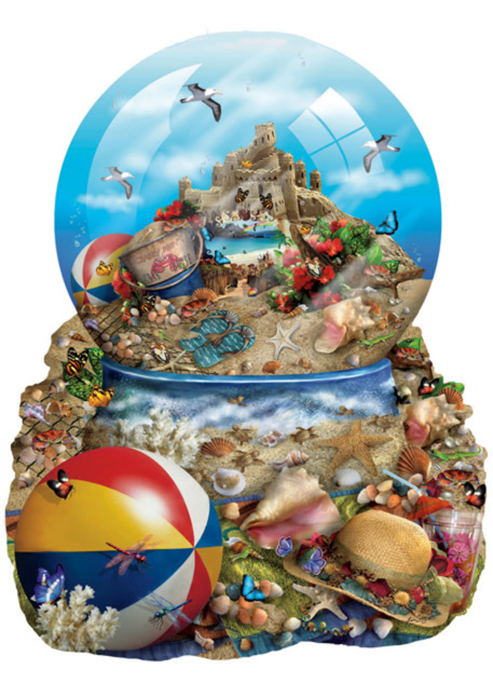 Sunsout Sand Castle Special Shaped Puzzle 1000pc