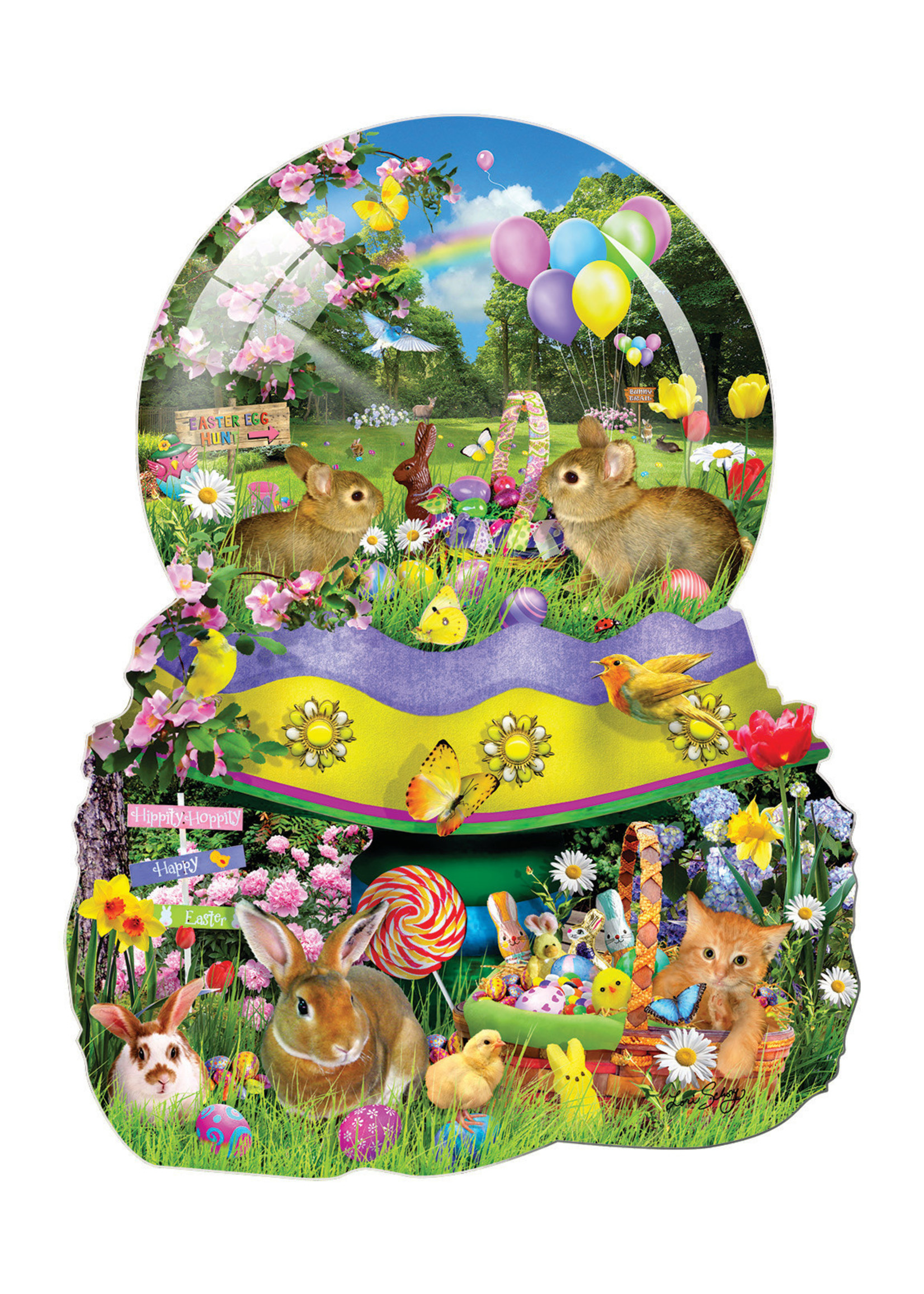 Sunsout Easter Globe Special Shaped 1000pc