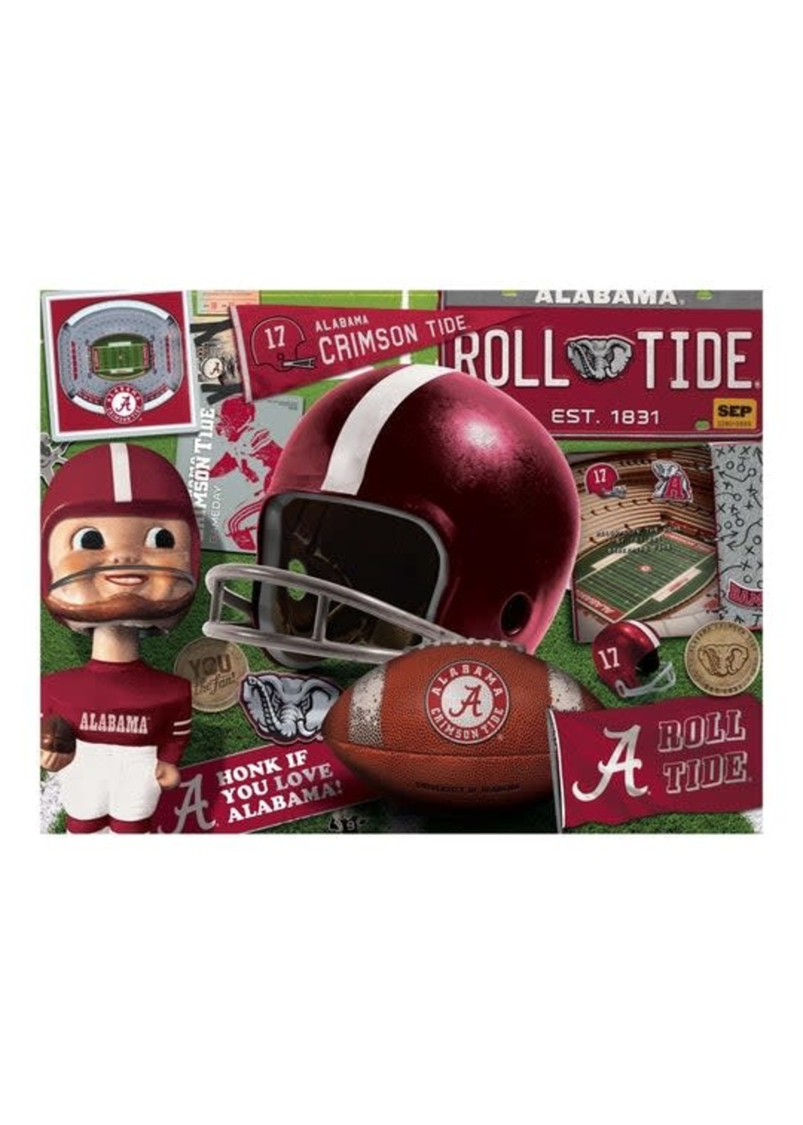White Mountain Alabama Crimson Tide Retro 500pc