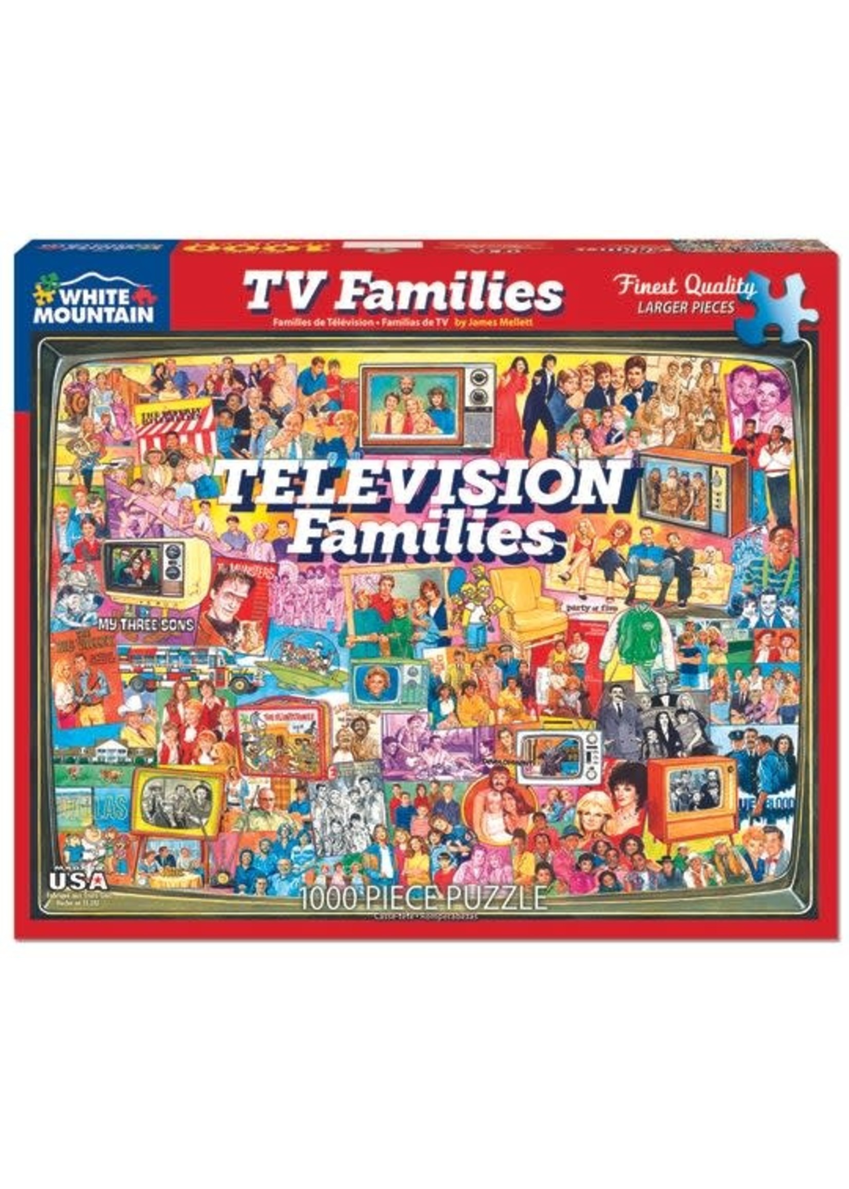 White Mountain Television Families 1000pc