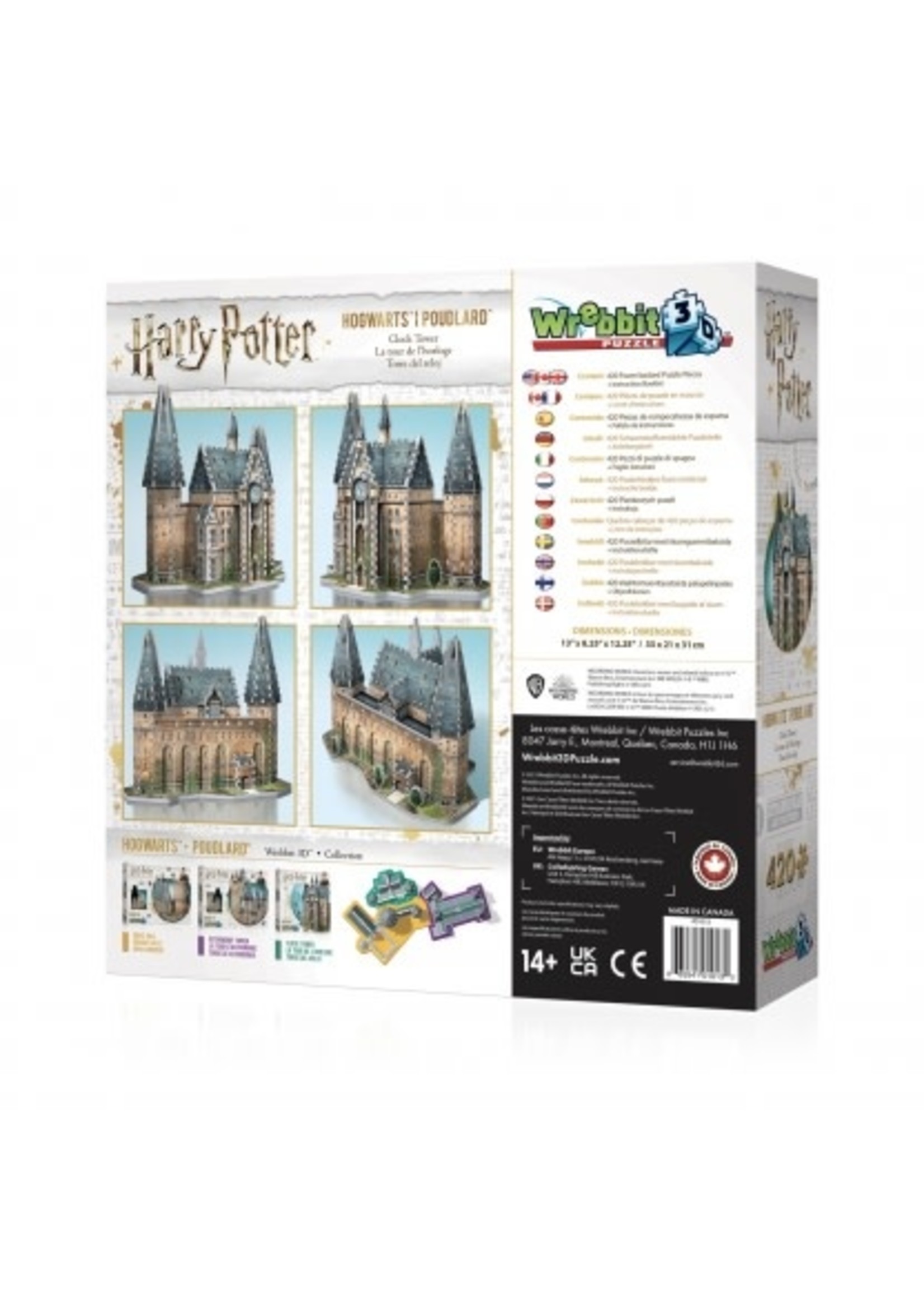 Wrebbit 3D Harry Potter - Hogwarts™ Clock Tower 420 piece