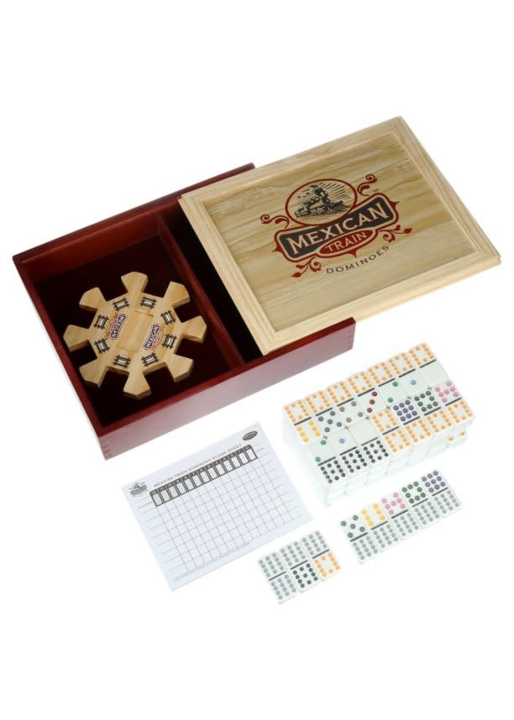 Mexican Train Dominoes Wood
