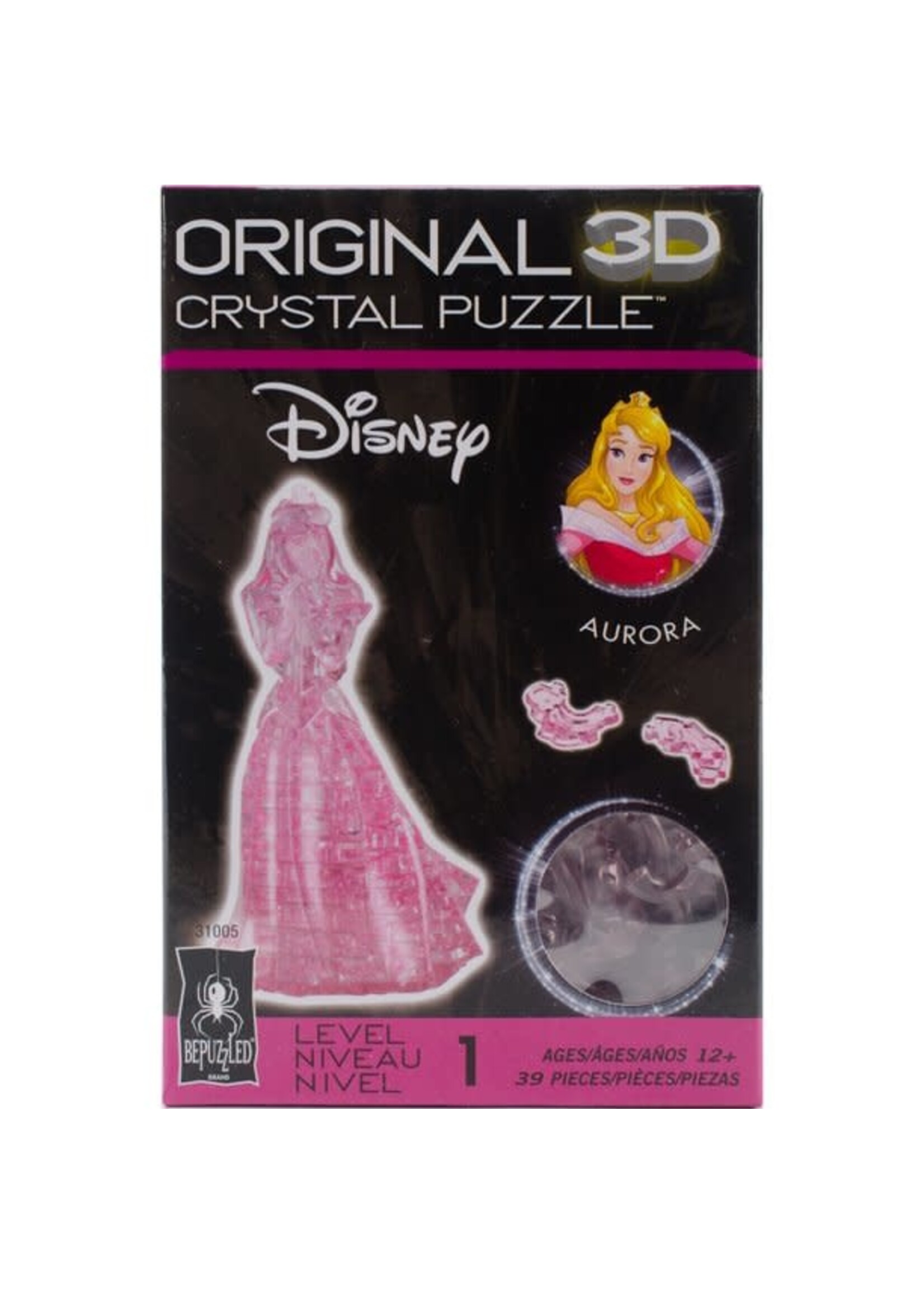 3D Crystal Pink Aurora