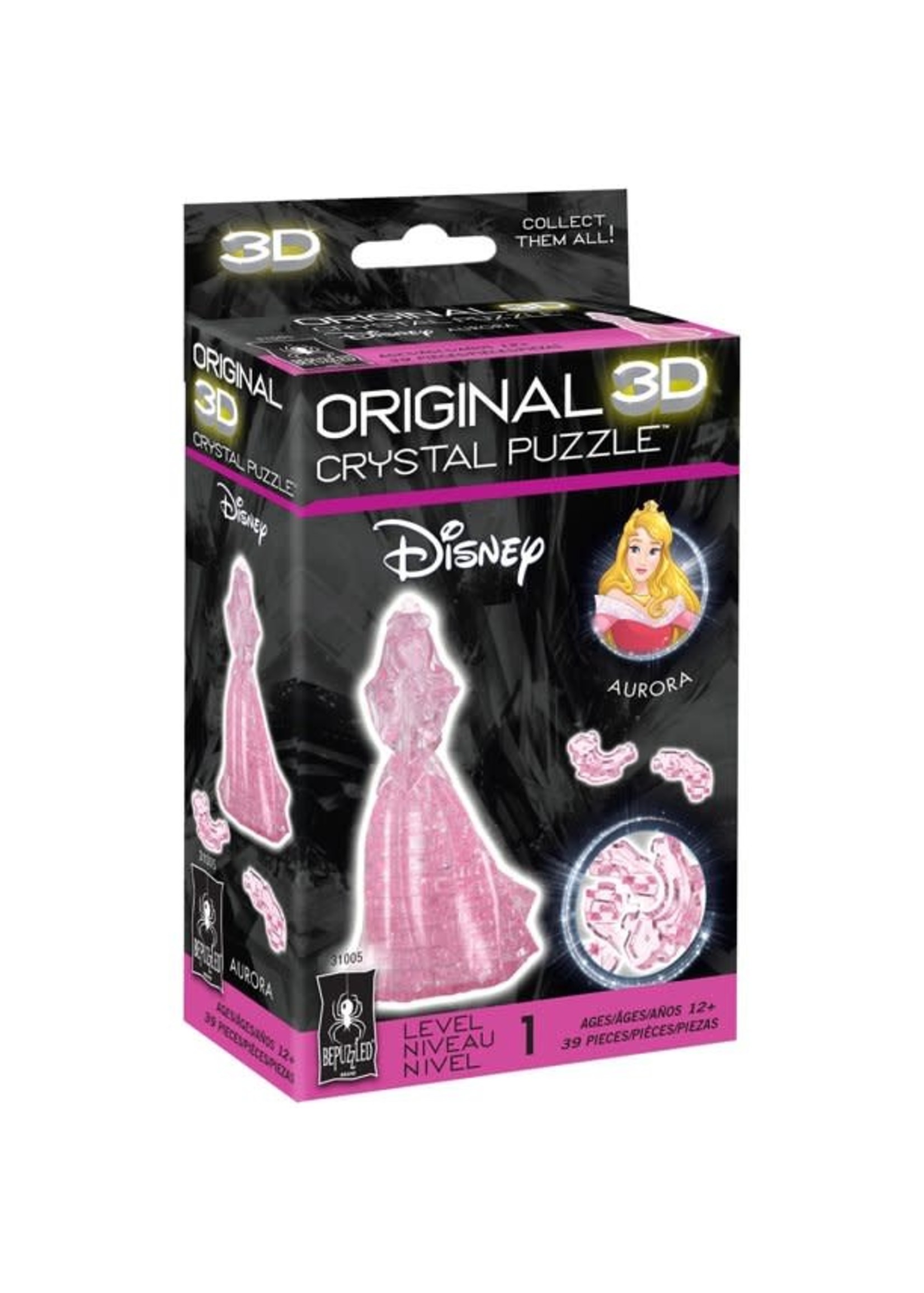 3D Crystal Pink Aurora