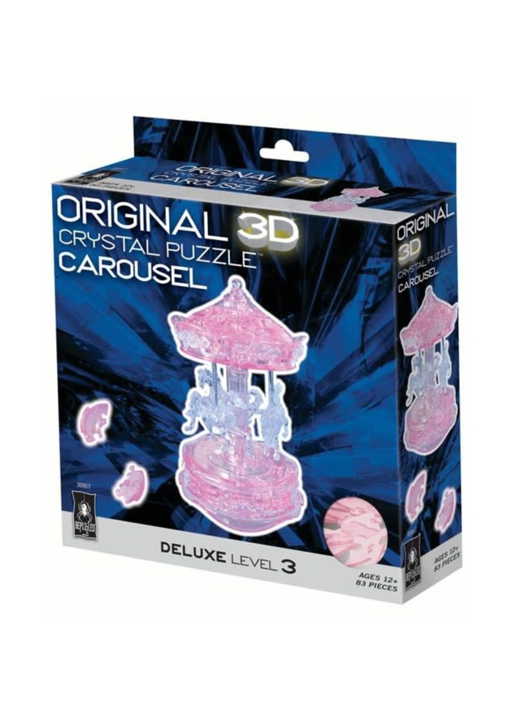 3D Crystal Dx Pink Carousel