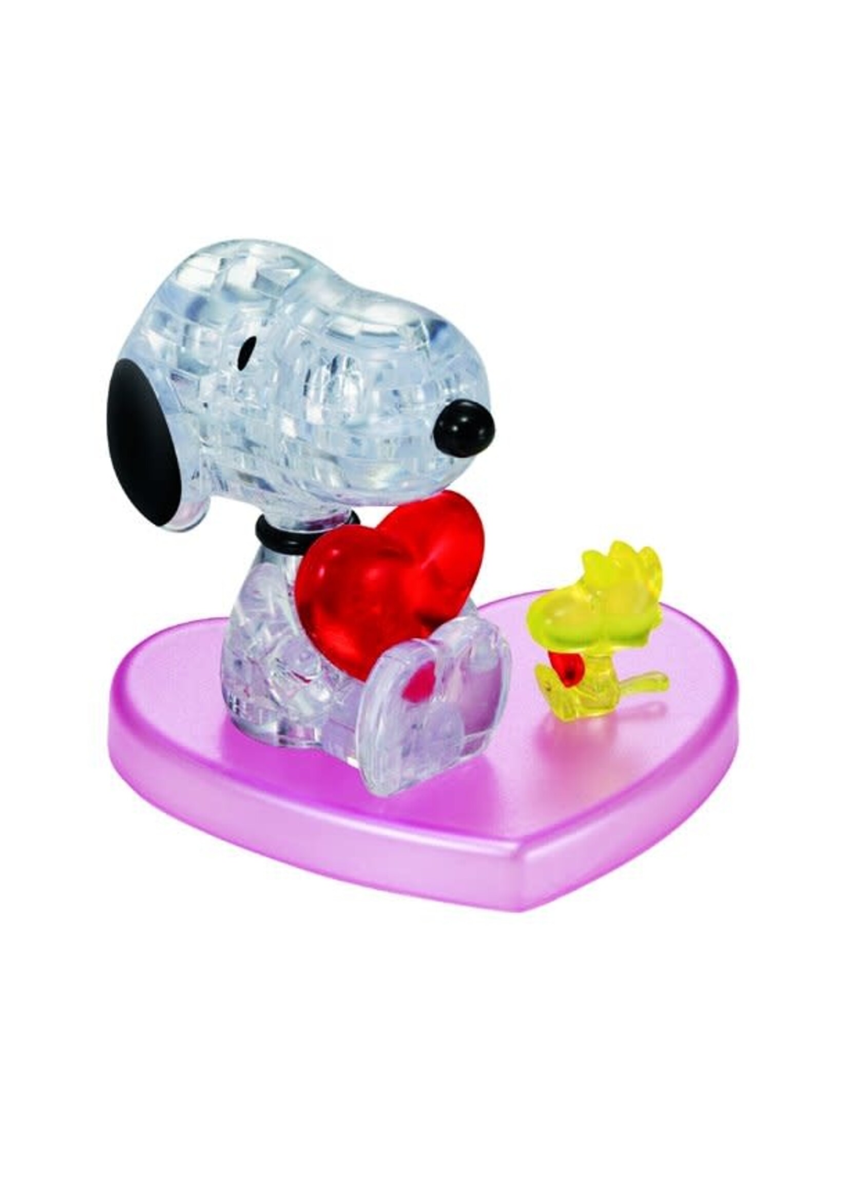 3D Crystal Snoopy Heart