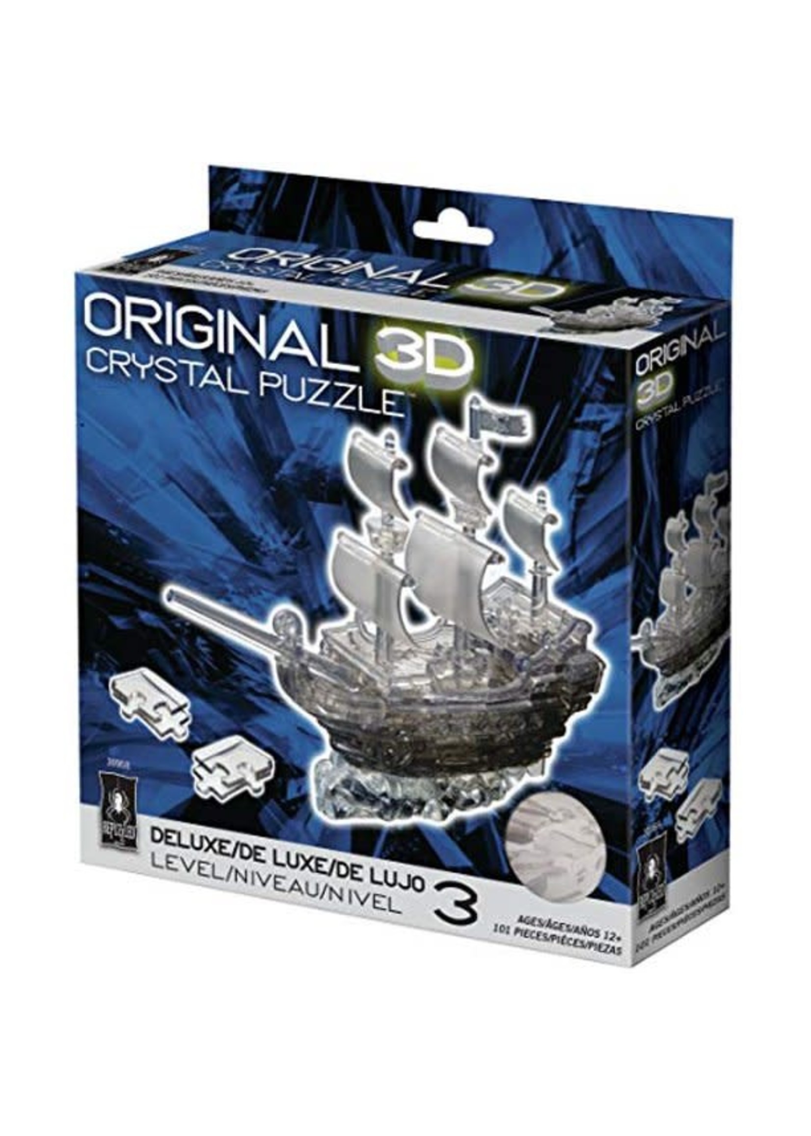 3D Crystal Dx Black Pirate Ship