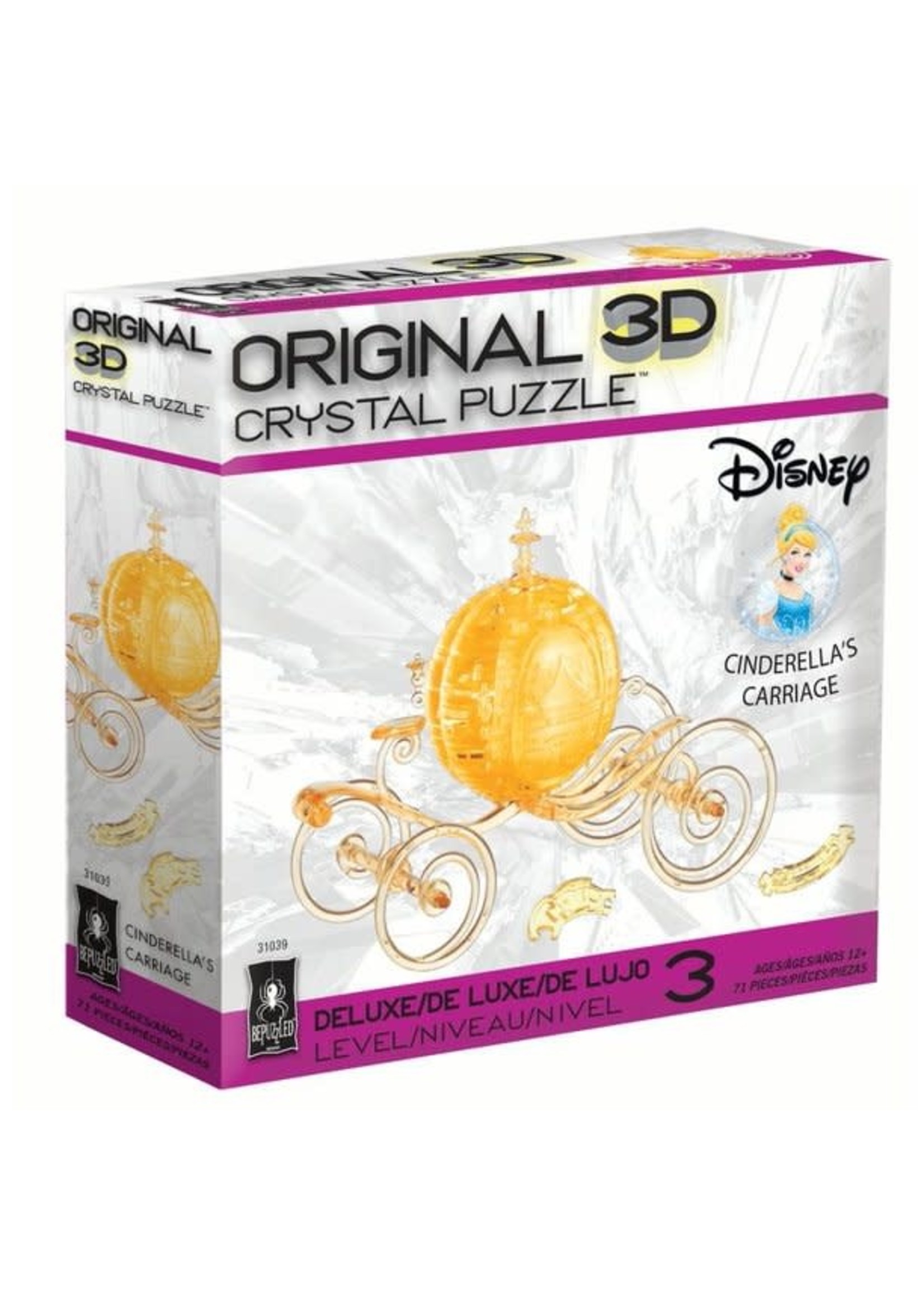 3D Crystal Dx Cinderella Carriage yellow