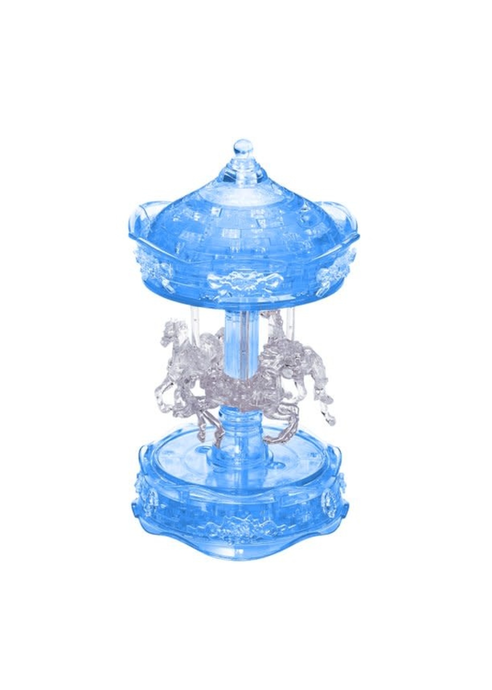 3D Crystal Carousel (Blue/White)