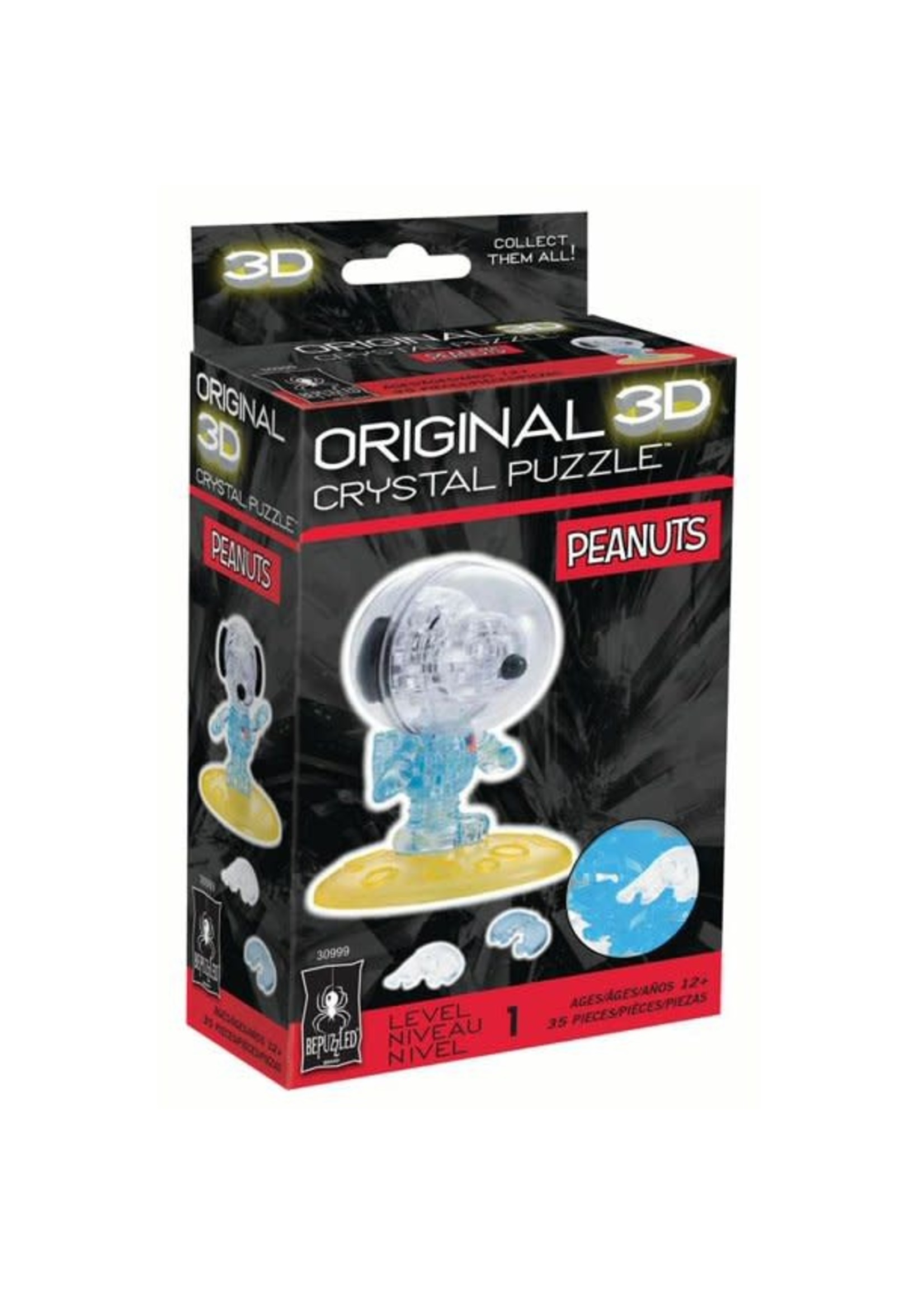 3D Crystal Snoopy Astronaut