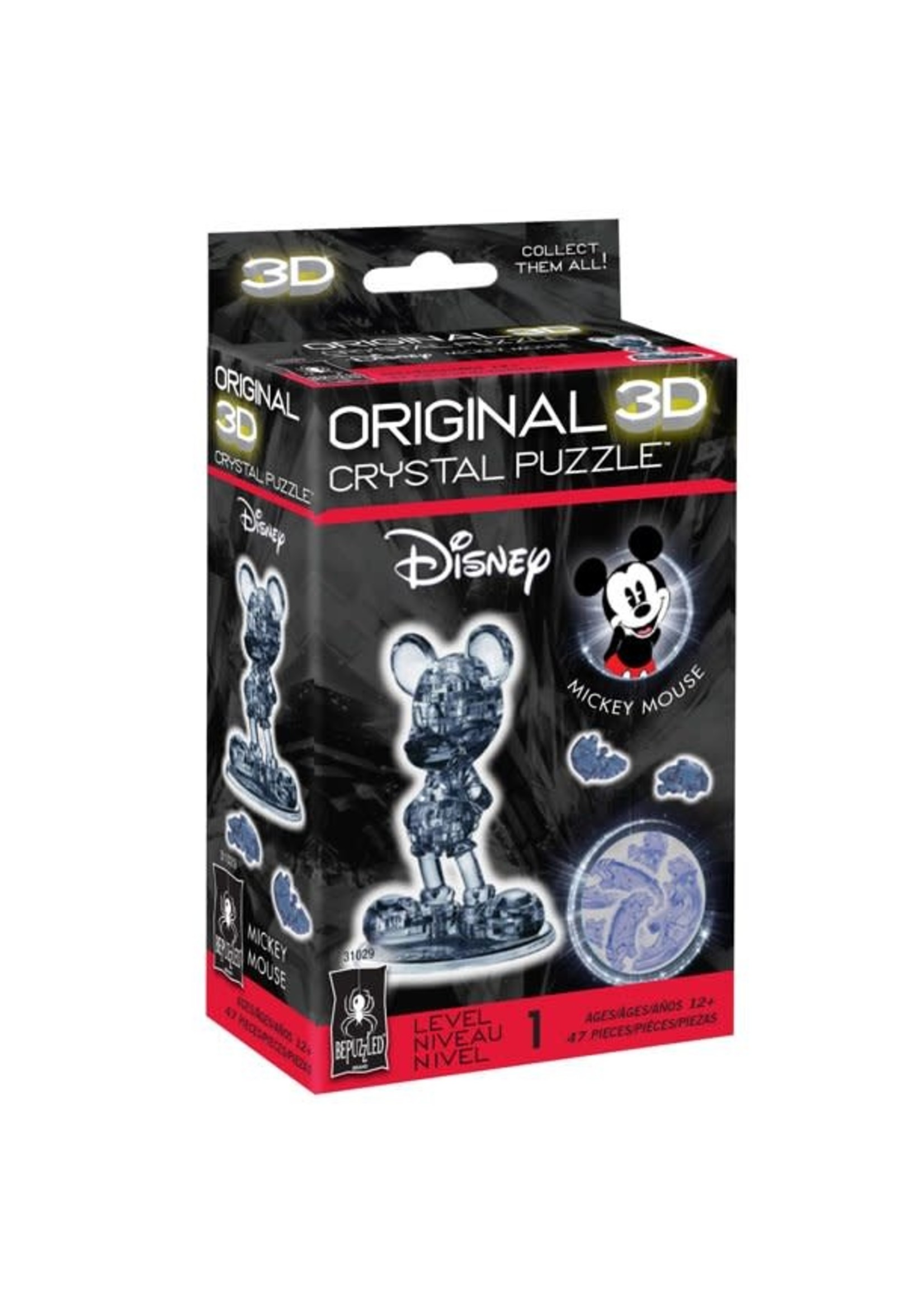 3D Crystal Black Mickey Mouse