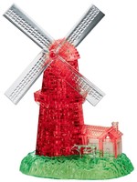3D Crystal Dx Red Windmill