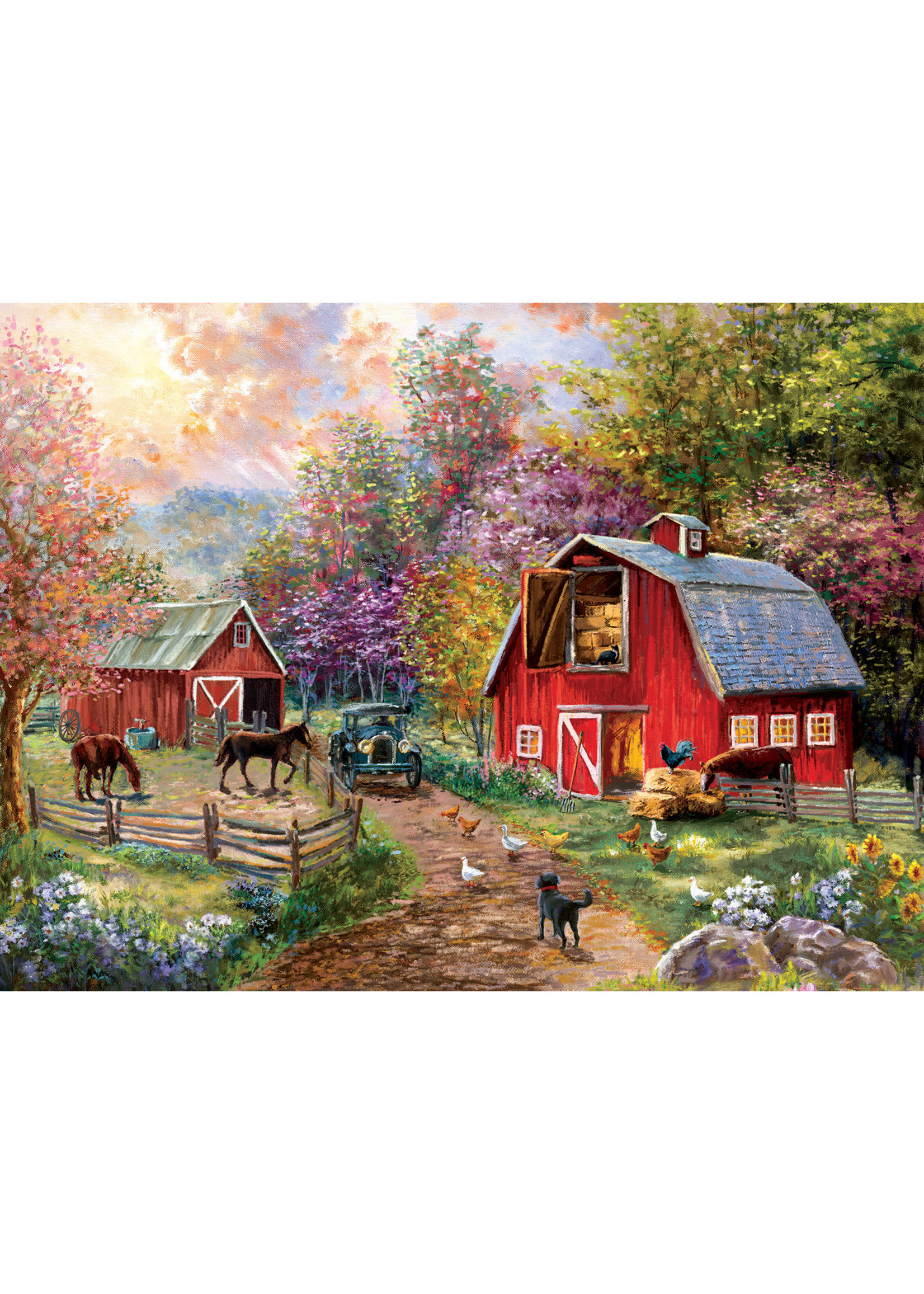 Sunsout Barnyard Visit Puzzle 1000 Pieces