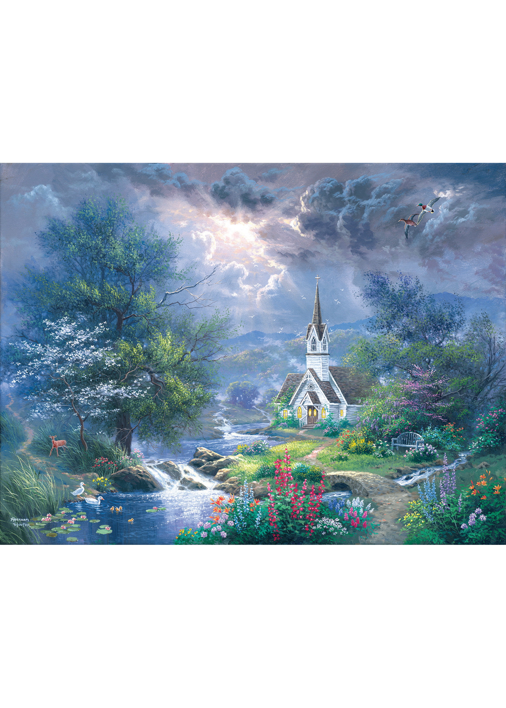 Sunsout Sweet Hour of Prayer 500 pc puzzle