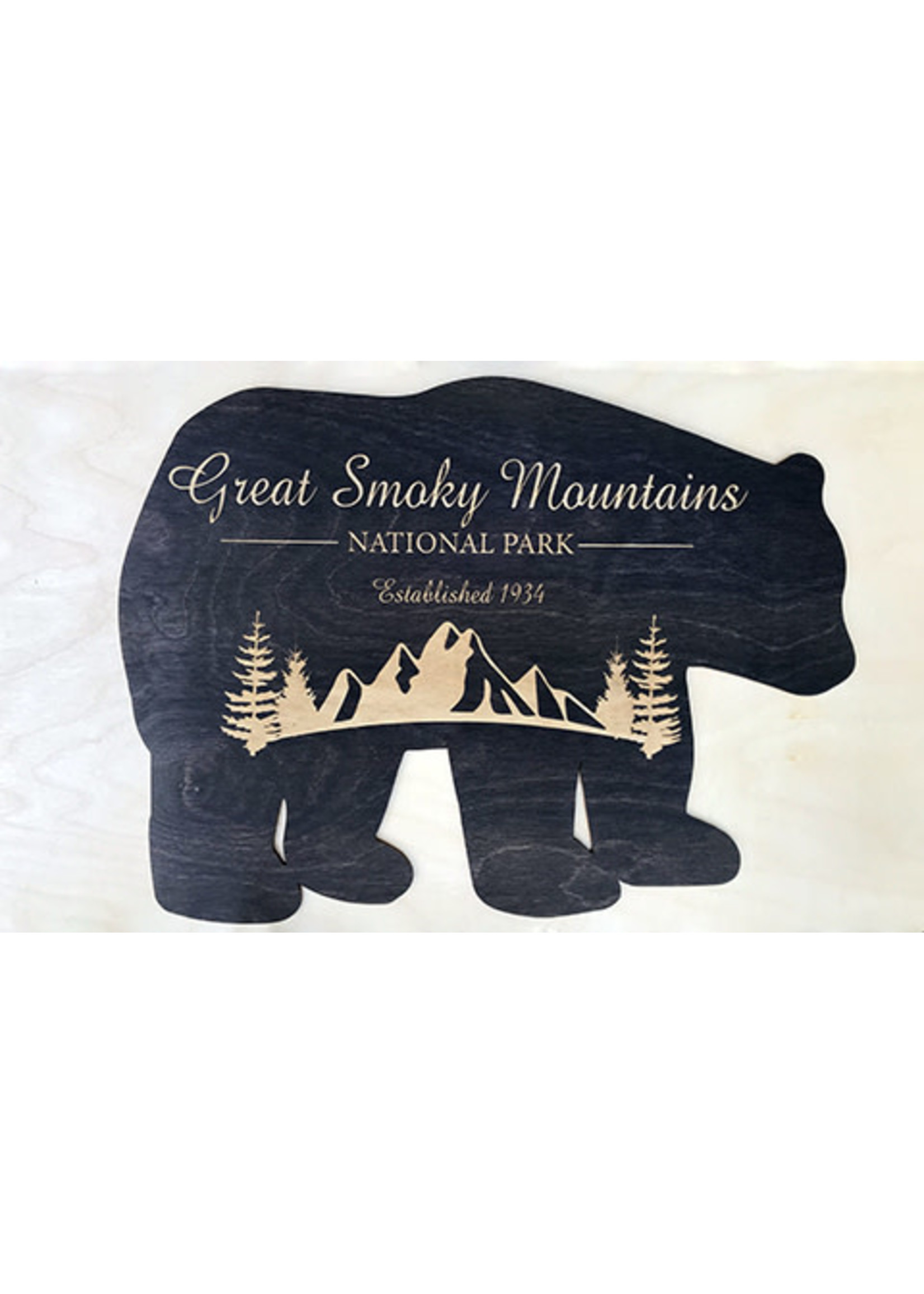 Wood GSM Bear Shape Puzzle