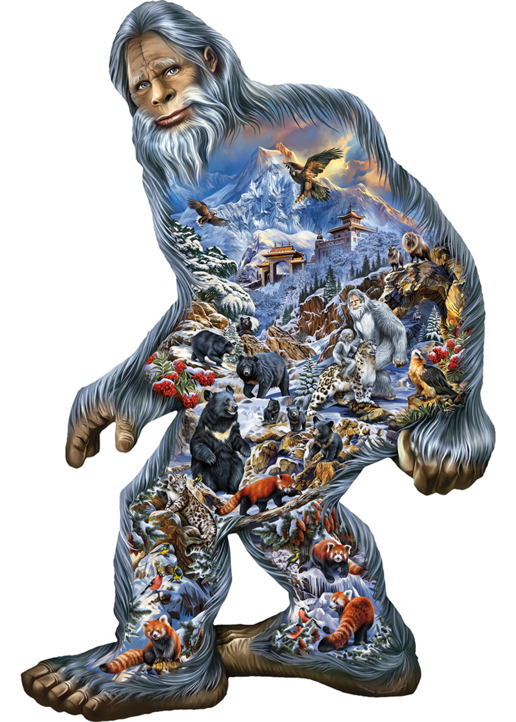 Sunsout Yeti Special Shaped Puzzle 850 Pieces