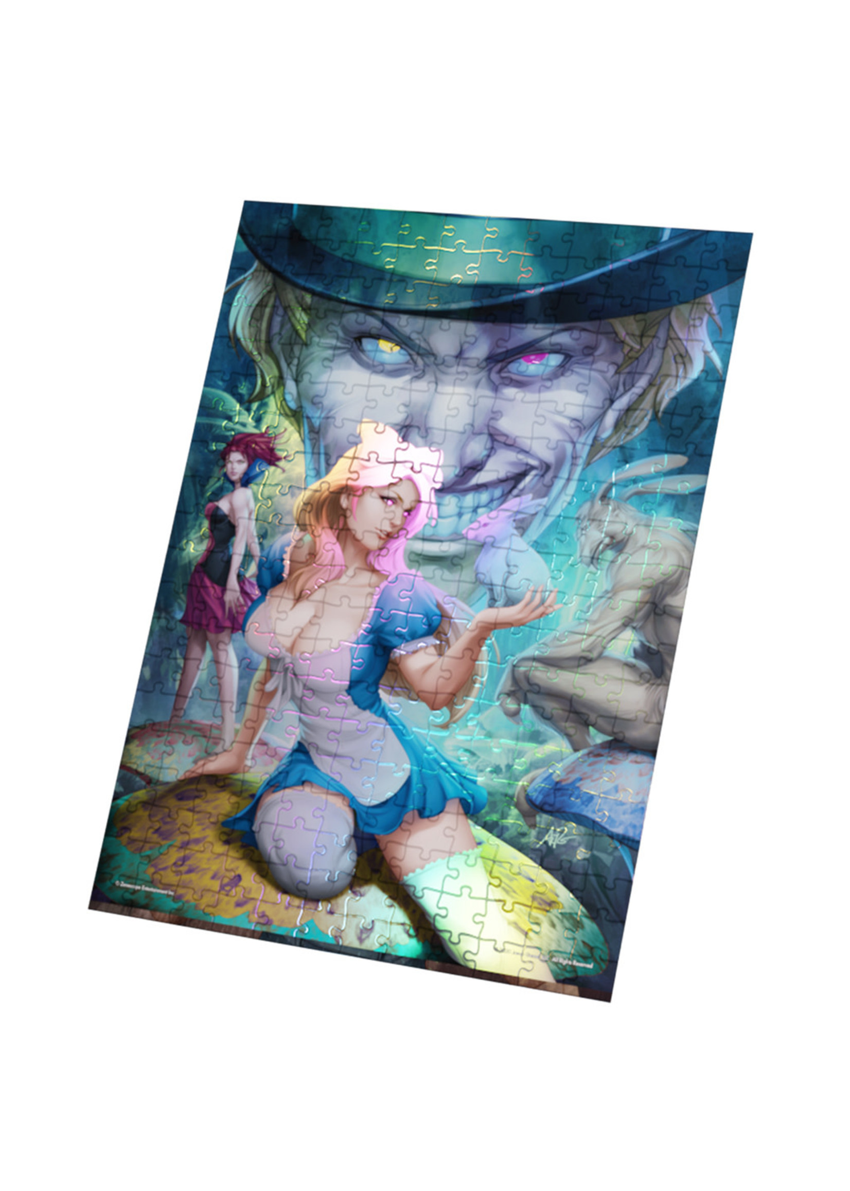 Grimm Fairy Tales Foil Puzzle  Alice in Wonderland