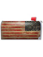 American Flag Grunge Mailbox Co