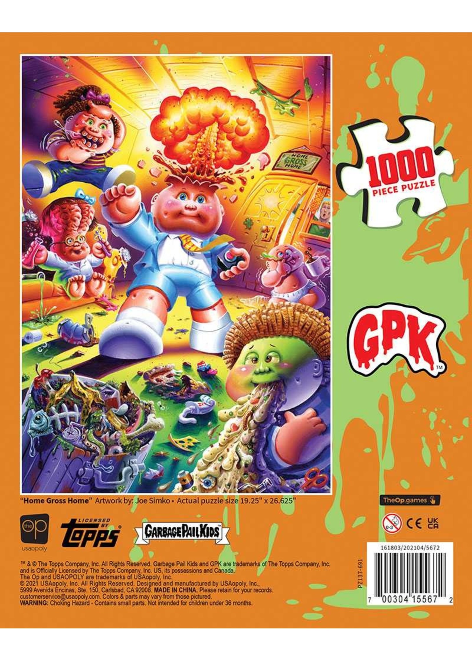 Usaopoly Garbage Pail Kids Home Gross Home 1000 pc