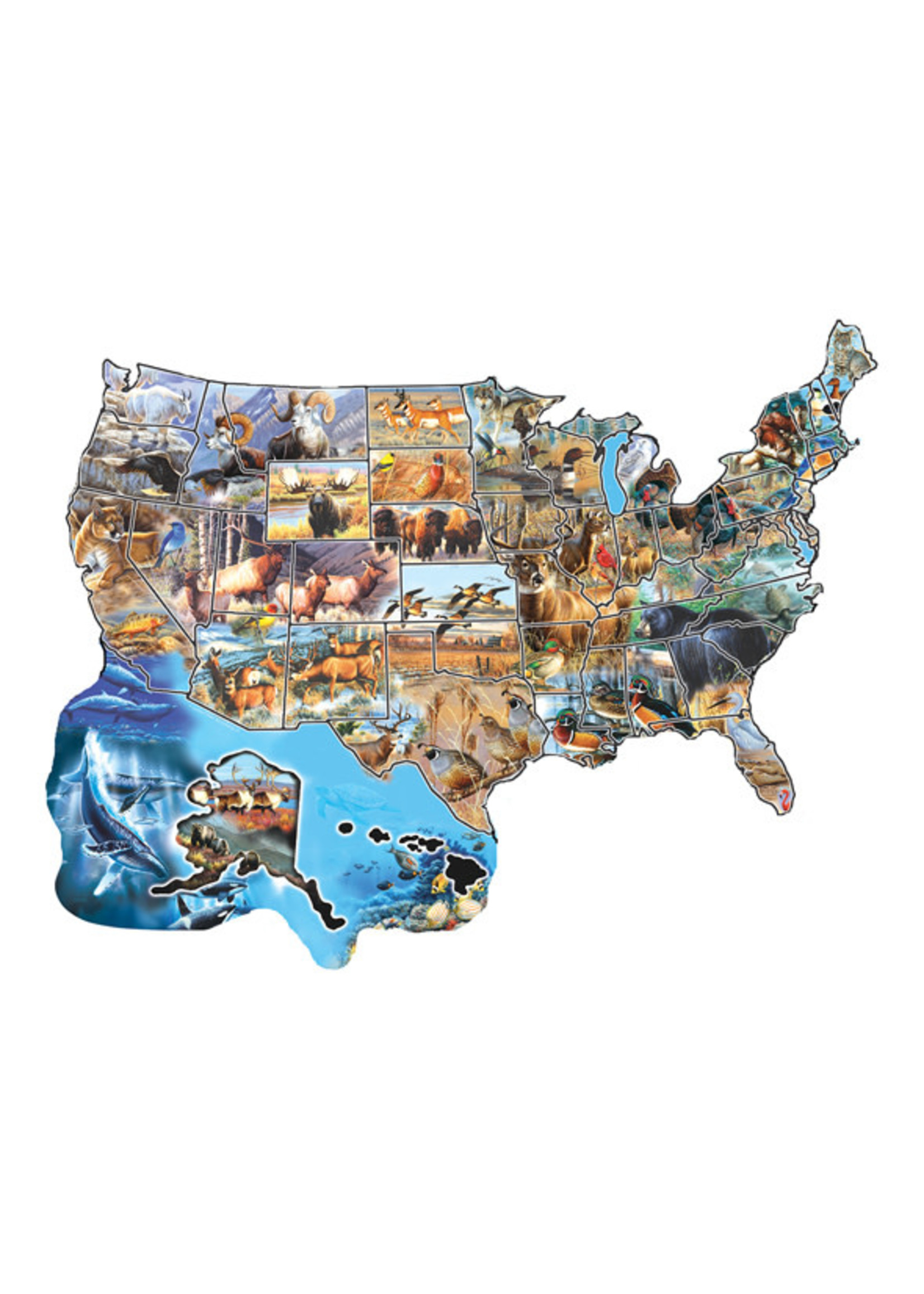 Sunsout Wild America Special Shaped Puzzle 1000 Pieces
