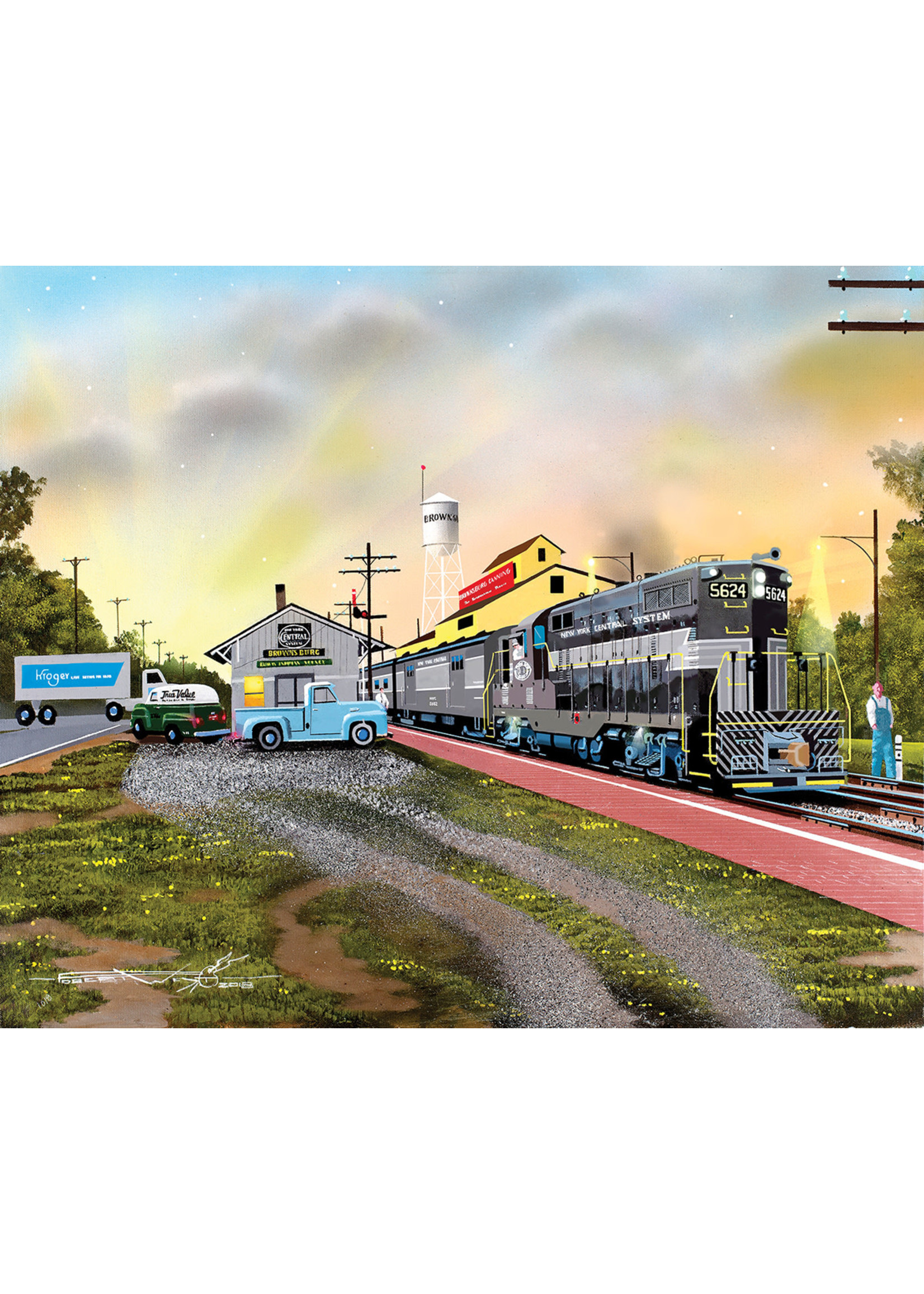 Sunsout Brownburg Depot 1000pc