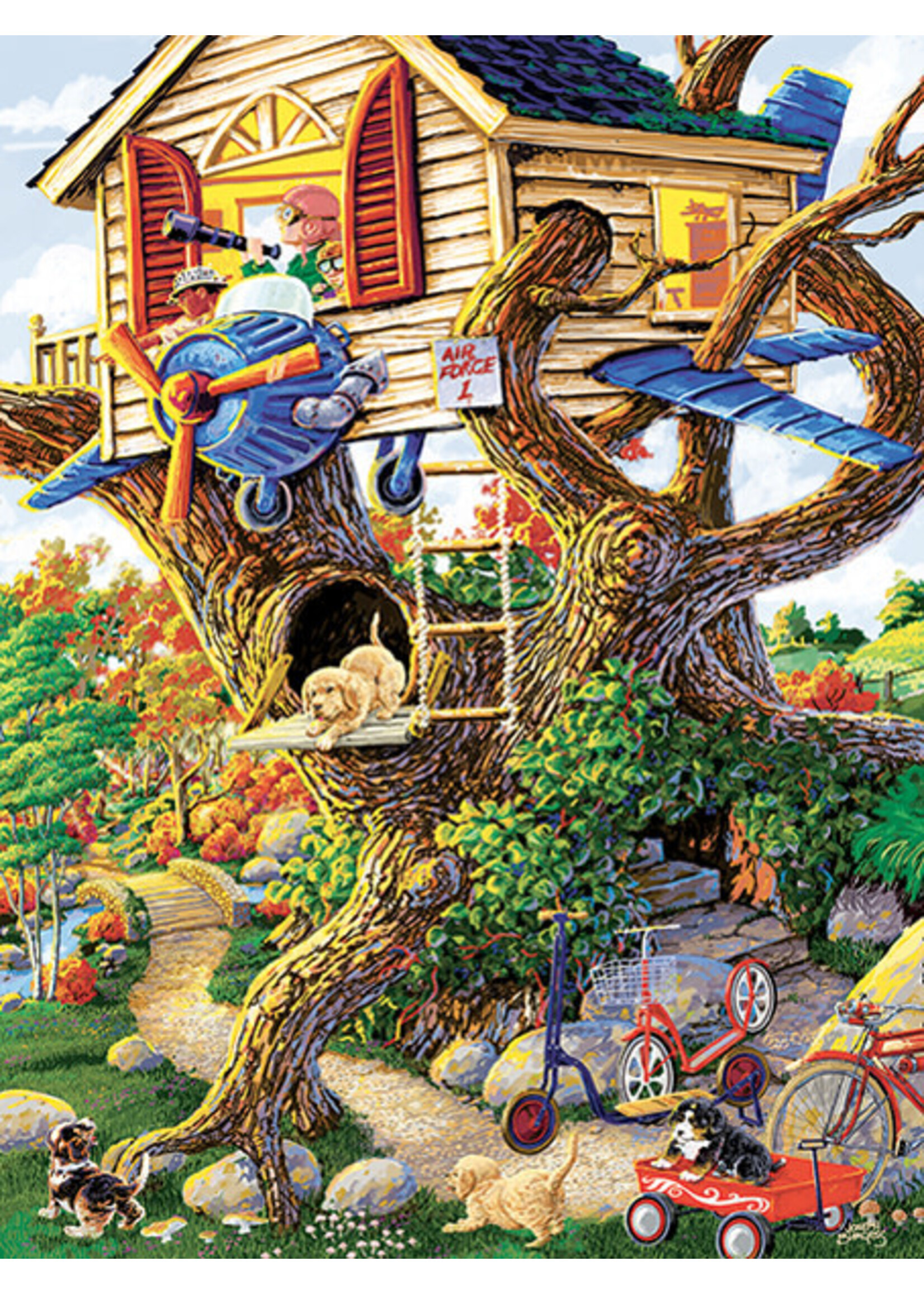 Sunsout Boys Treehouse Puzzle 300 Large Pieces
