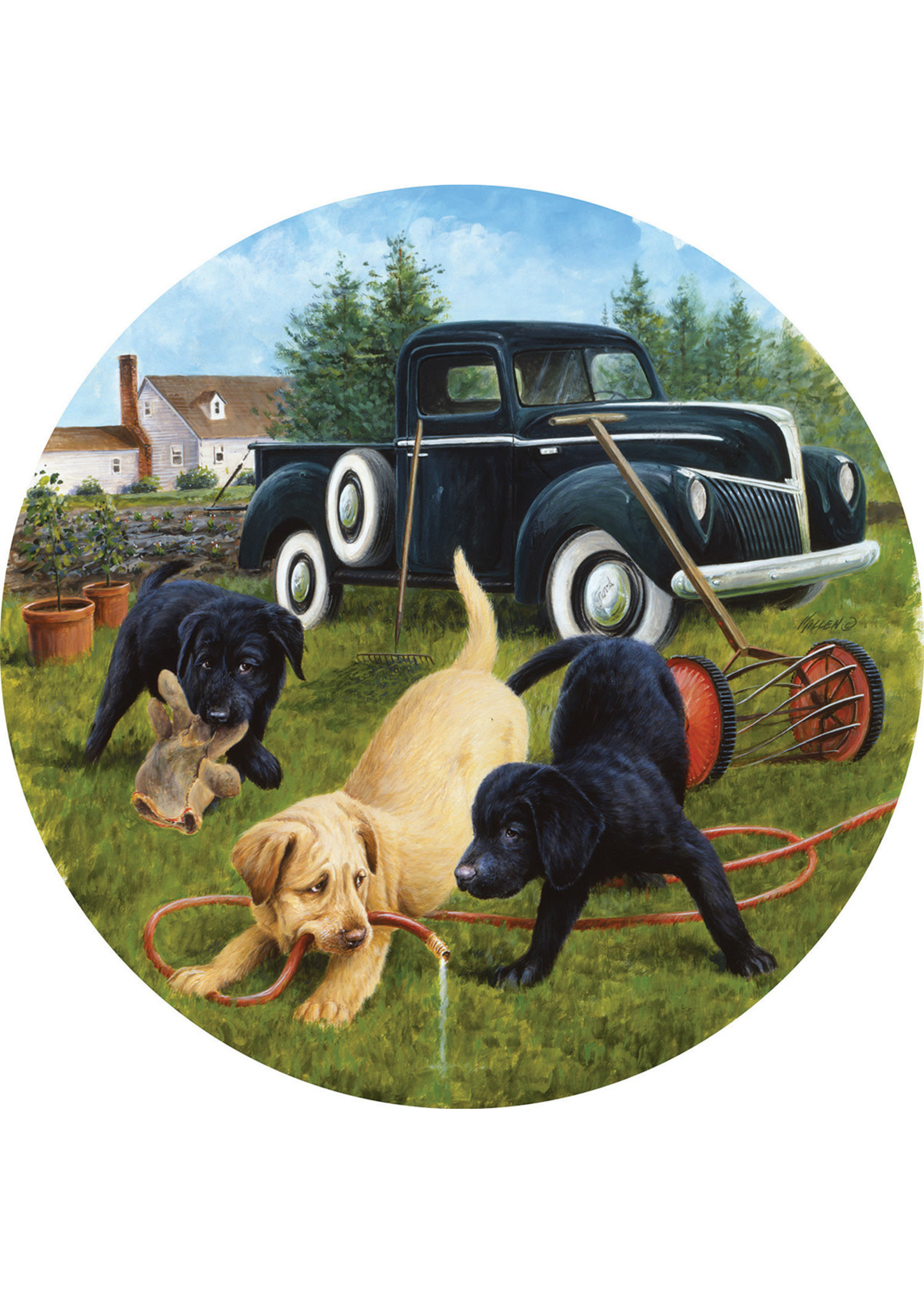 Sunsout Garden Helpers 500pc Round