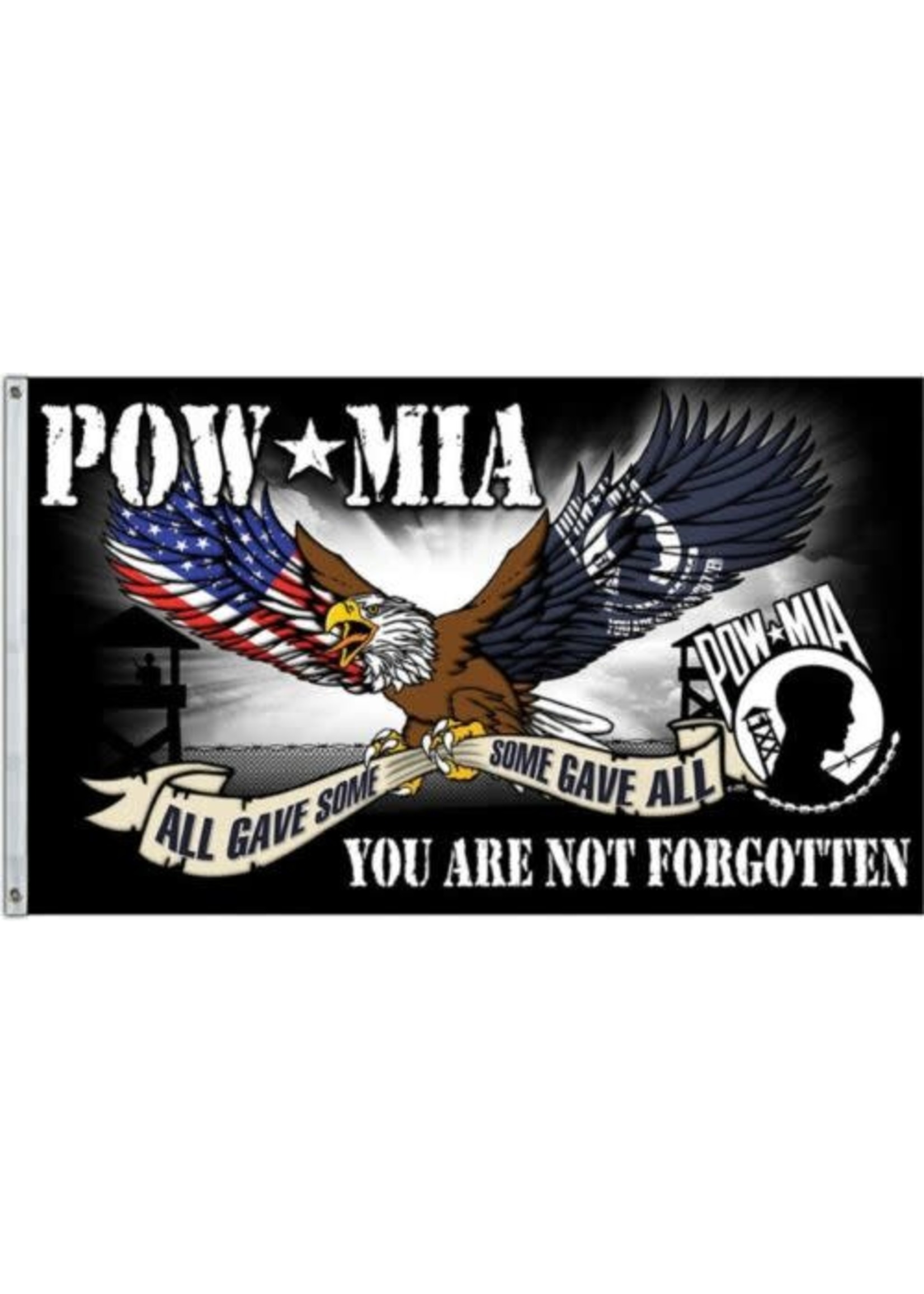 Flag - Military Defender POW MIA Eagle