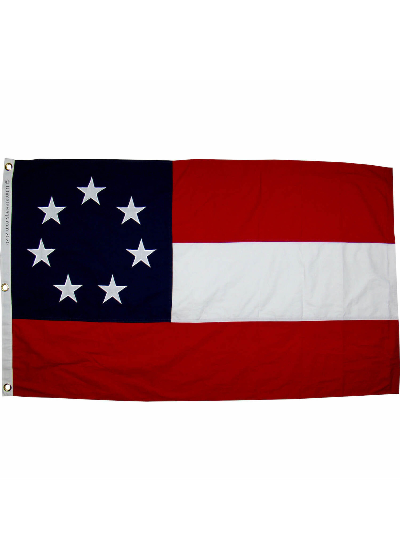 Flag - CSA 1st Confederate Flag Stars & Bars 7 Stars